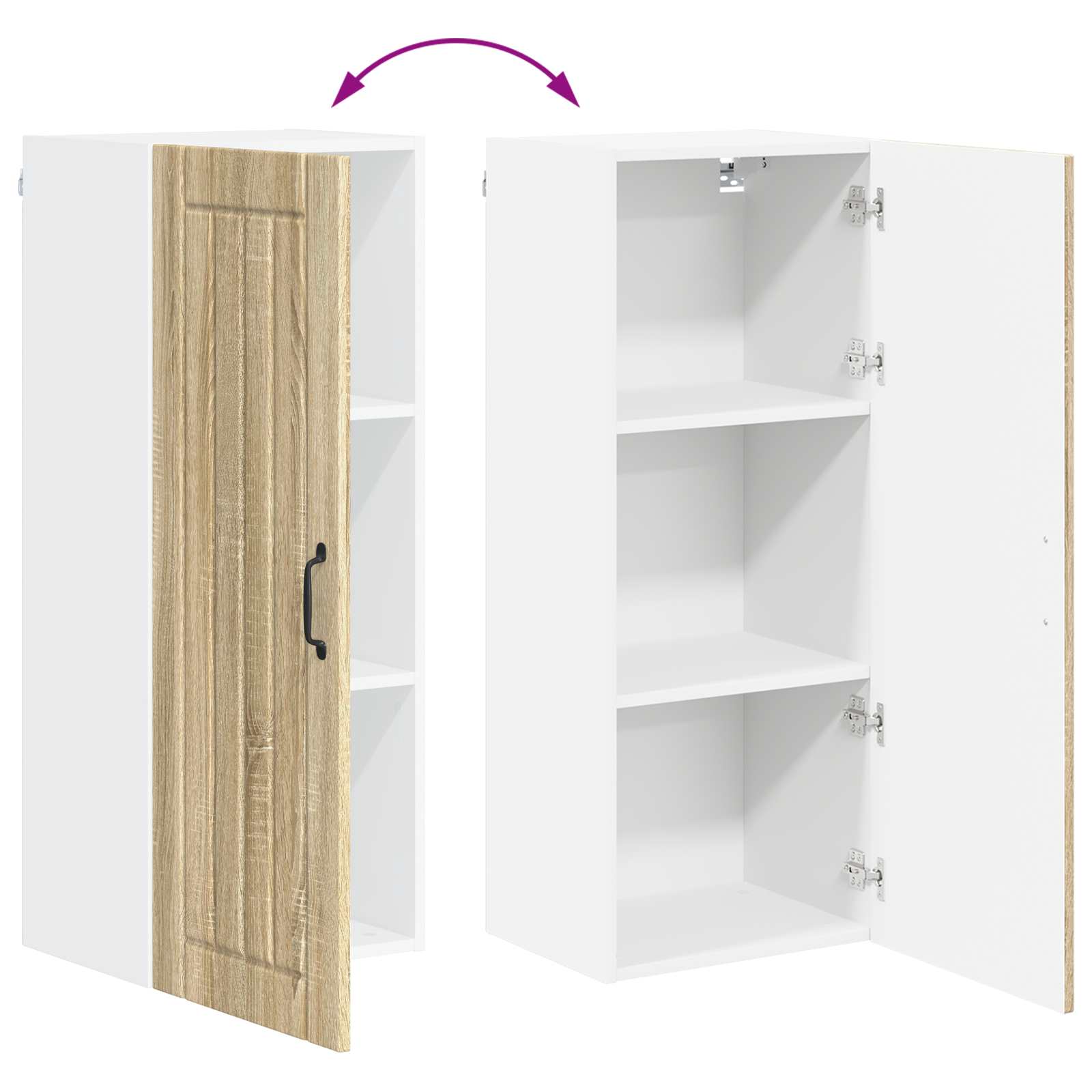 Ormar za Zid Lucca Hrast sonoma 40 x 31 x 100 cm