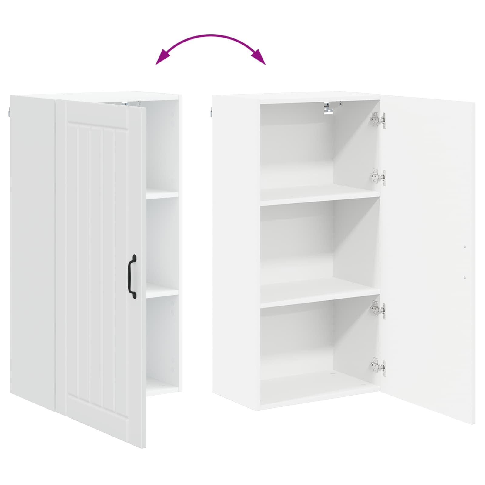 Ormar za Zid Lucca Bijela 50 x 31 x 100 cm Konstruirano drvo