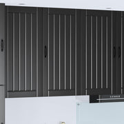 Ormar za Zid Lucca Crna 50 x 31 x 100 cm Konstruirano drvo