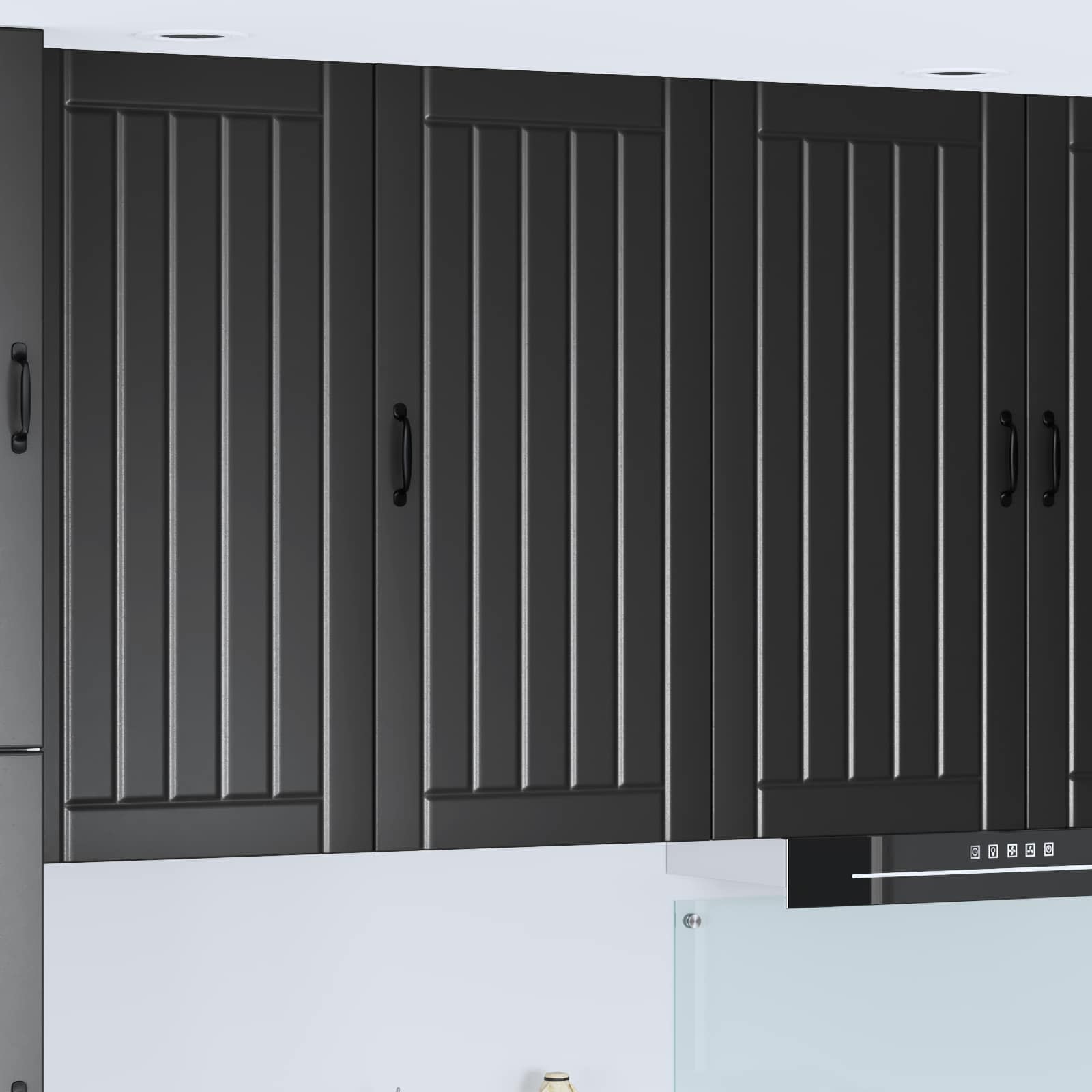 Ormar za Zid Lucca Crna 50 x 31 x 100 cm Konstruirano drvo