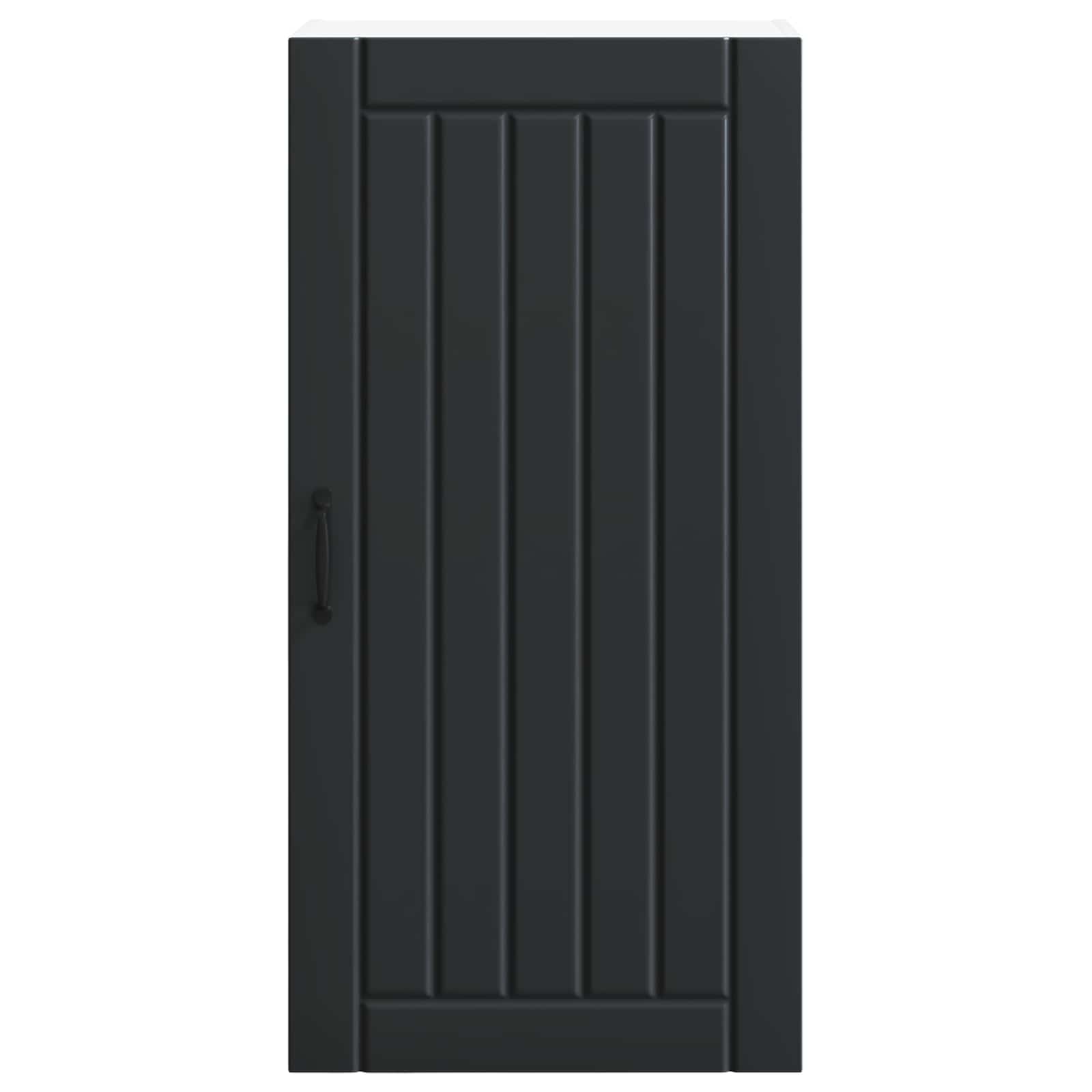 Ormar za Zid Lucca Crna 50 x 31 x 100 cm Konstruirano drvo