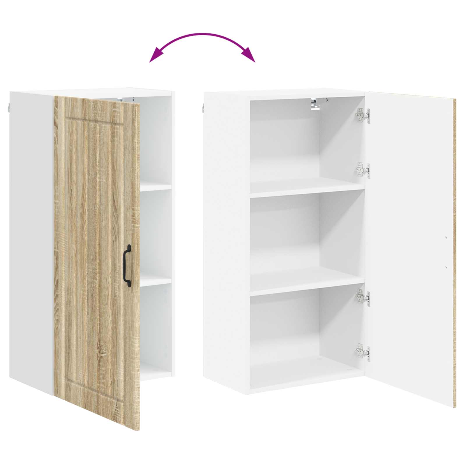 Ormar za Zid Lucca Hrast sonoma 50 x 31 x 100 cm