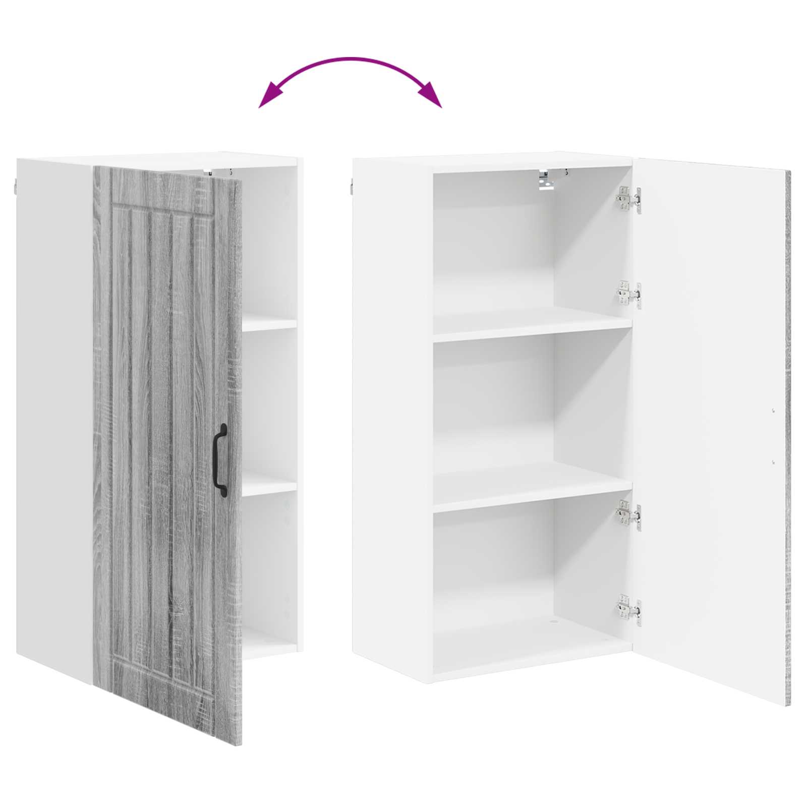Ormar za Zid Lucca Siva sonoma 50 x 31 x 100 cm