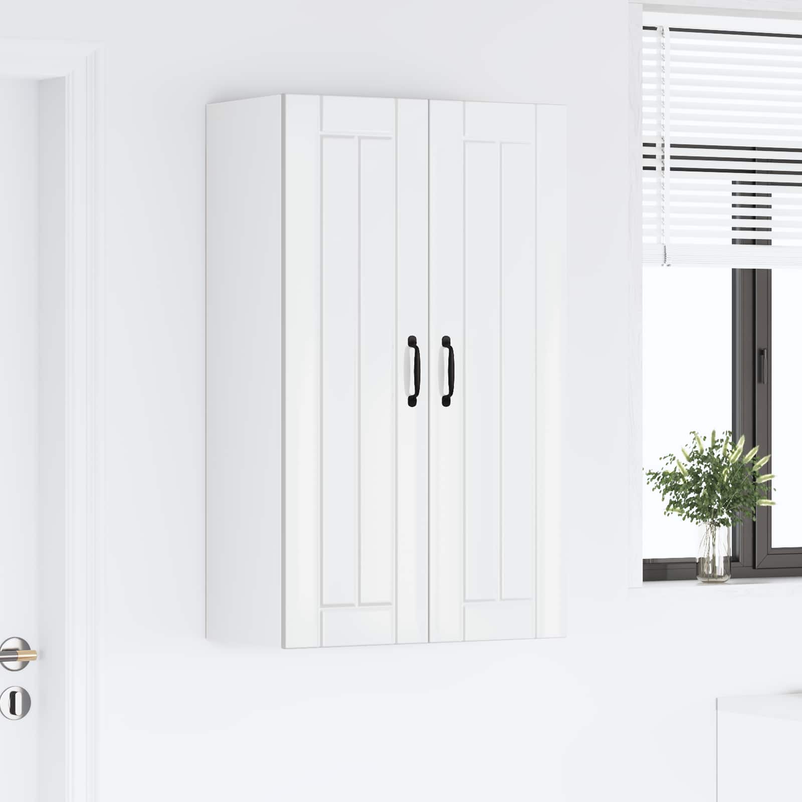 Ormar za Zid Lucca Bijela visokog sjaja 60 x 31 x 100 cm