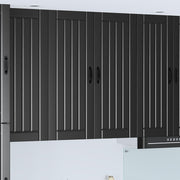 Ormar za Zid Lucca Crna 80 x 31 x 100 cm Konstruirano drvo