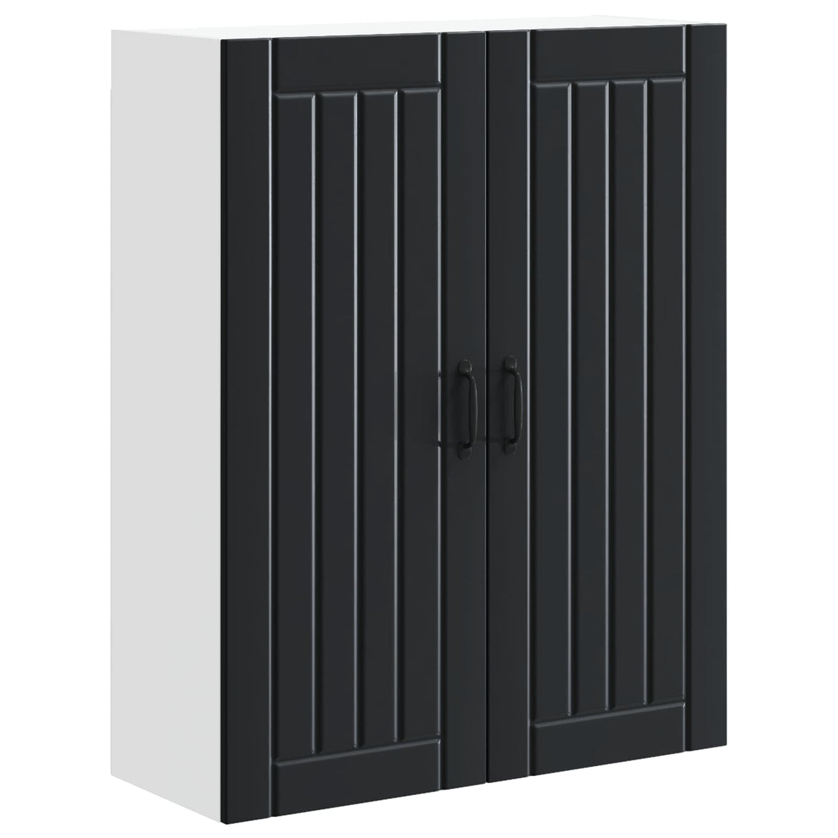 Ormar za Zid Lucca Crna 80 x 31 x 100 cm Konstruirano drvo