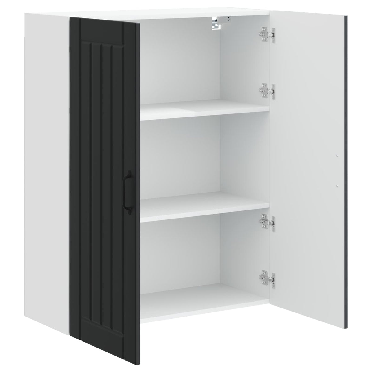 Ormar za Zid Lucca Crna 80 x 31 x 100 cm Konstruirano drvo