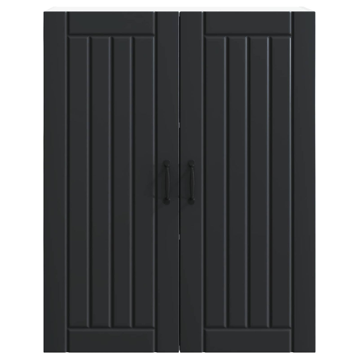 Ormar za Zid Lucca Crna 80 x 31 x 100 cm Konstruirano drvo