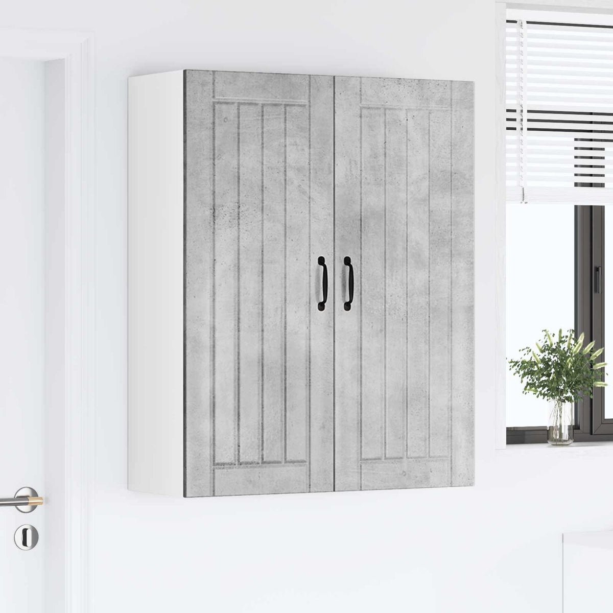 Ormar za Zid Lucca Betonska siva 80 x 31 x 100 cm
