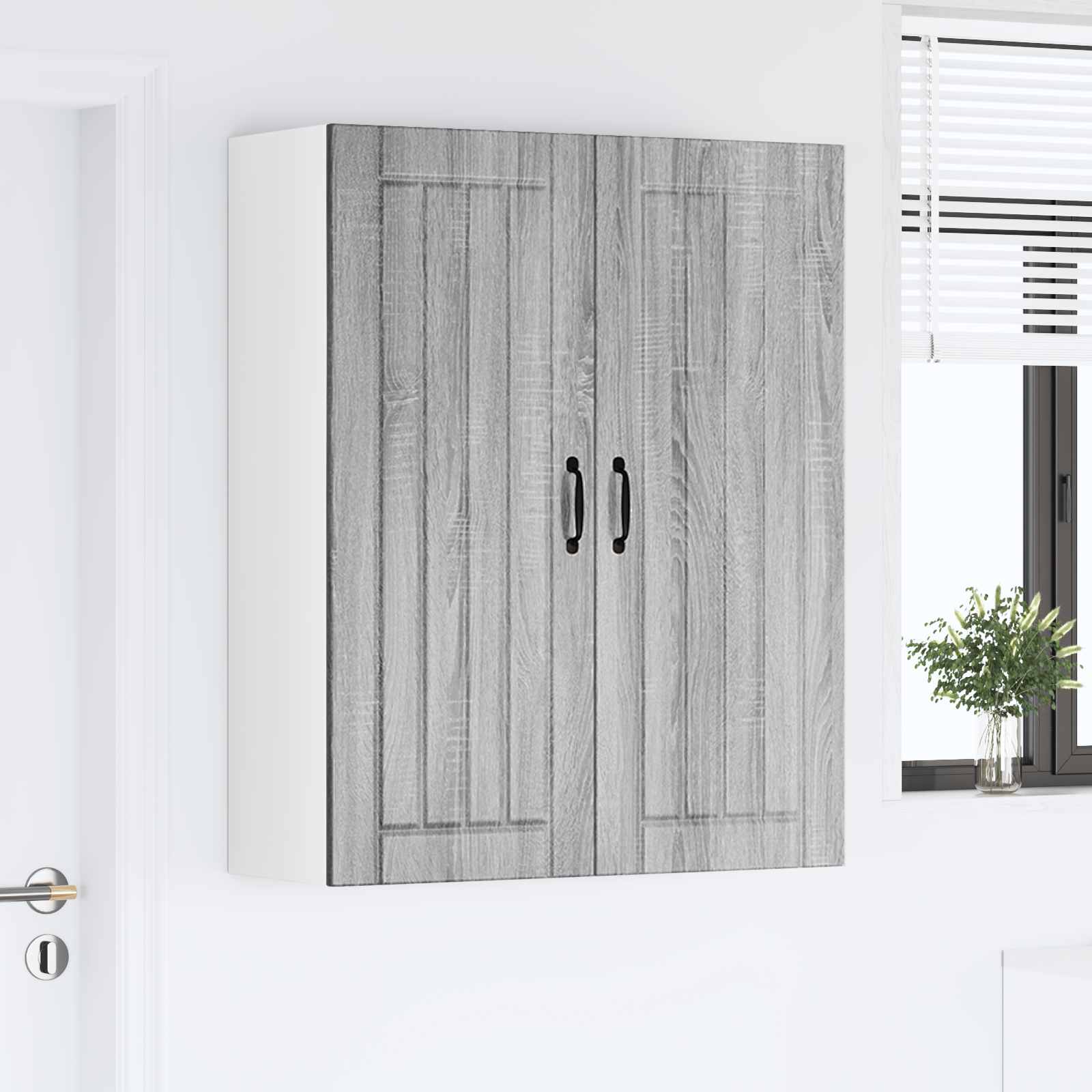 Ormar za Zid Lucca Siva sonoma 80 x 31 x 100 cm
