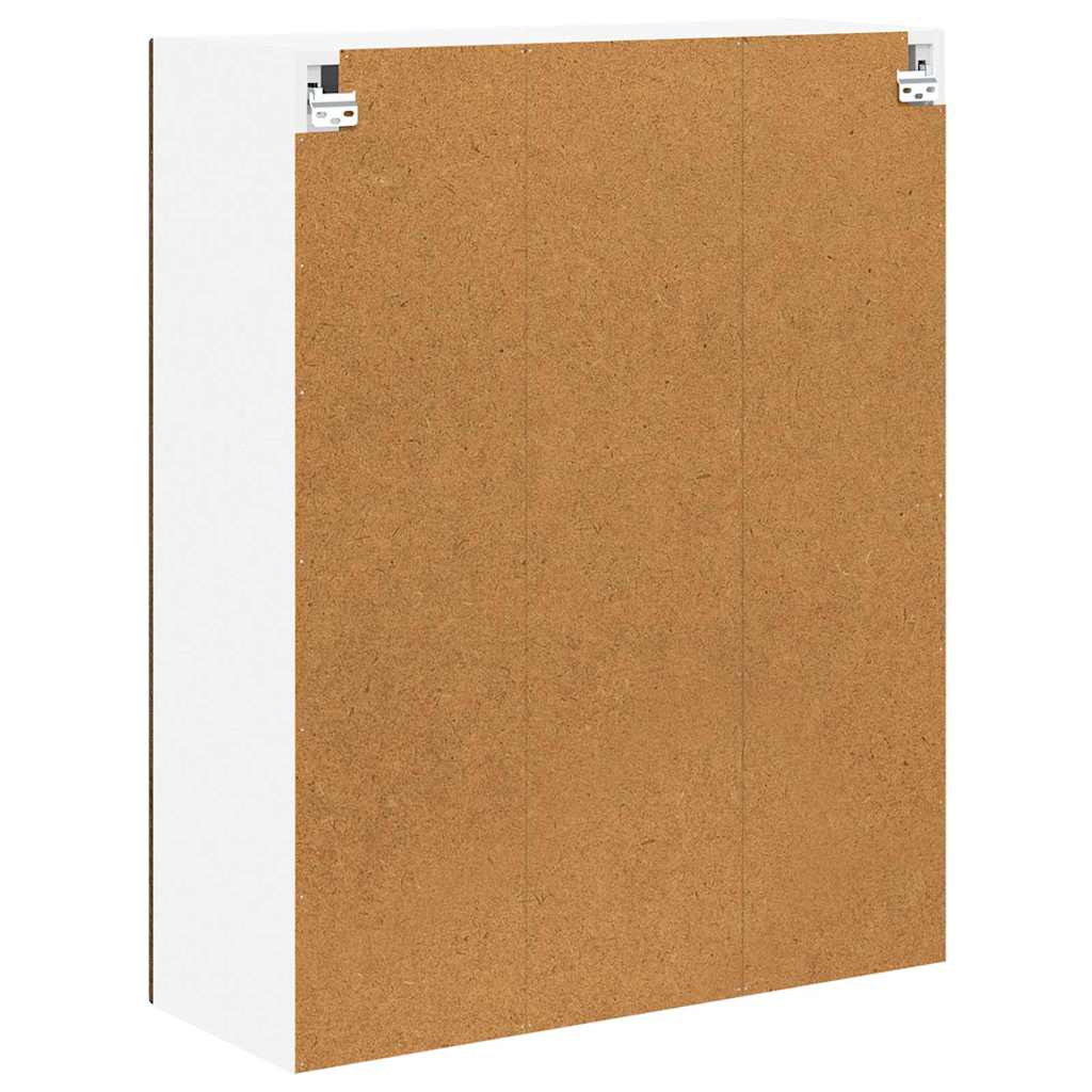 Zidni stakleni ormarić Lucca Smeđi hrast 80 x 31 x 100 cm