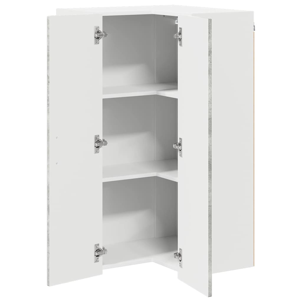 Zidni kutni ormar Lucca Betonska siva 57 x 57 x 100 cm