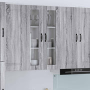 Zidni stakleni ormarić Lucca Siva sonoma 60 x 31 x 100 cm