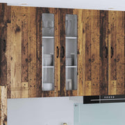 Zidni stakleni ormarić Lucca Staro drvo 60 x 31 x 100 cm