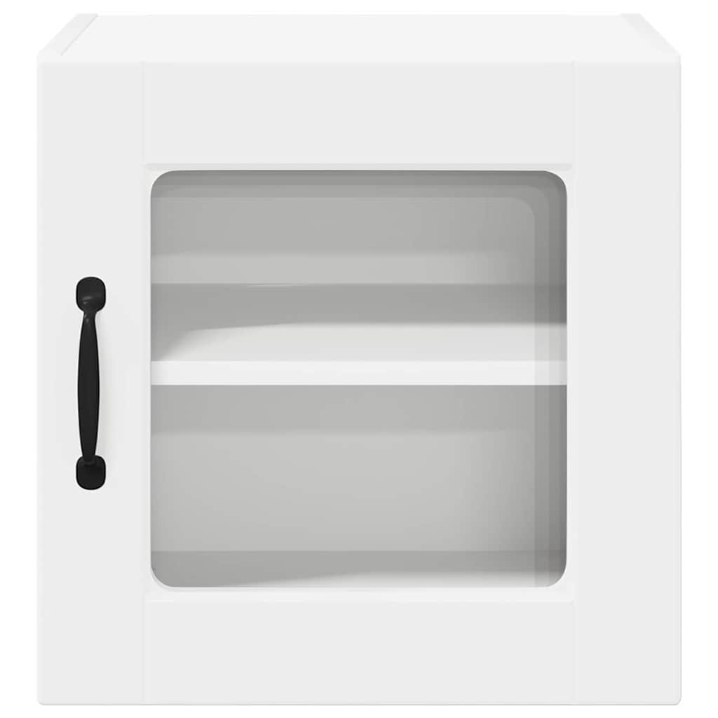 Zidni stakleni ormarić 2 pcs Bijelo 40 x 31 x 40 cm