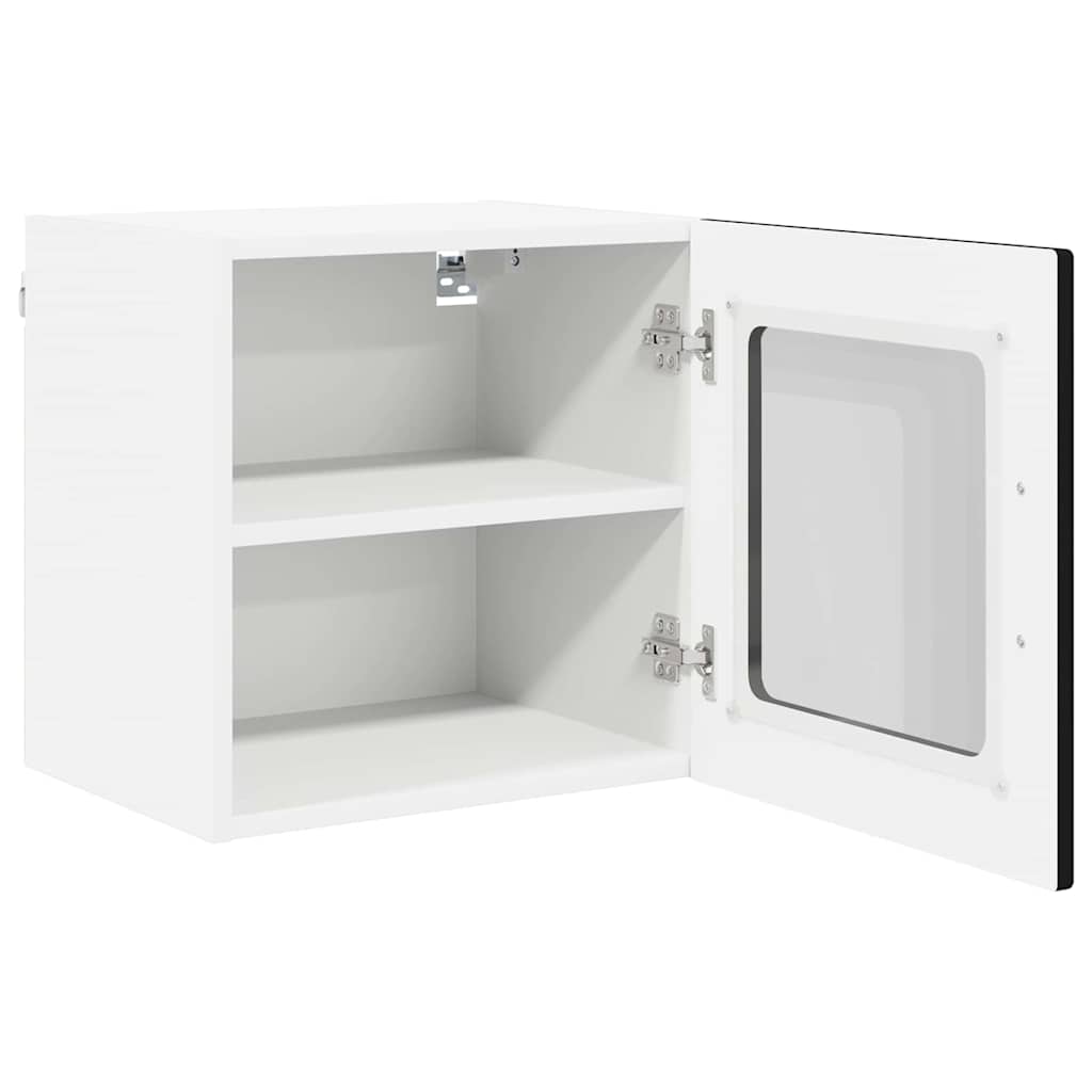 Zidni stakleni ormarić Crna 40 x 31 x 40 cm Konstruirano drvo