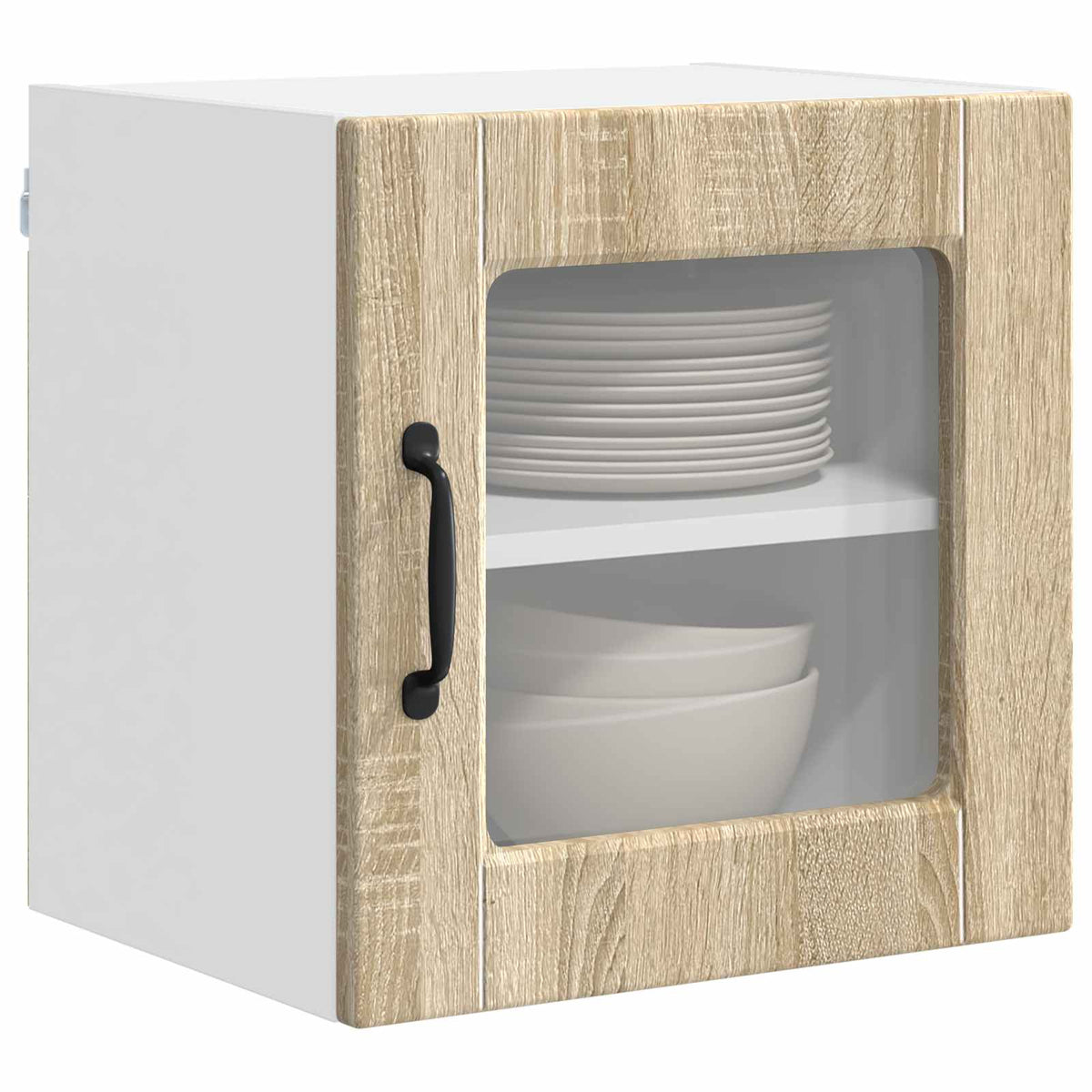 Zidni stakleni ormarić Sonoma hrast 40 x 31 x 40 cm
