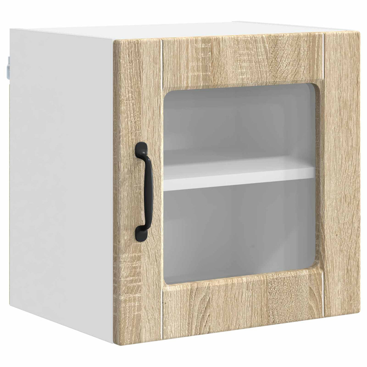 Zidni stakleni ormarić 2 pcs Sonoma hrast 40 x 31 x 40 cm