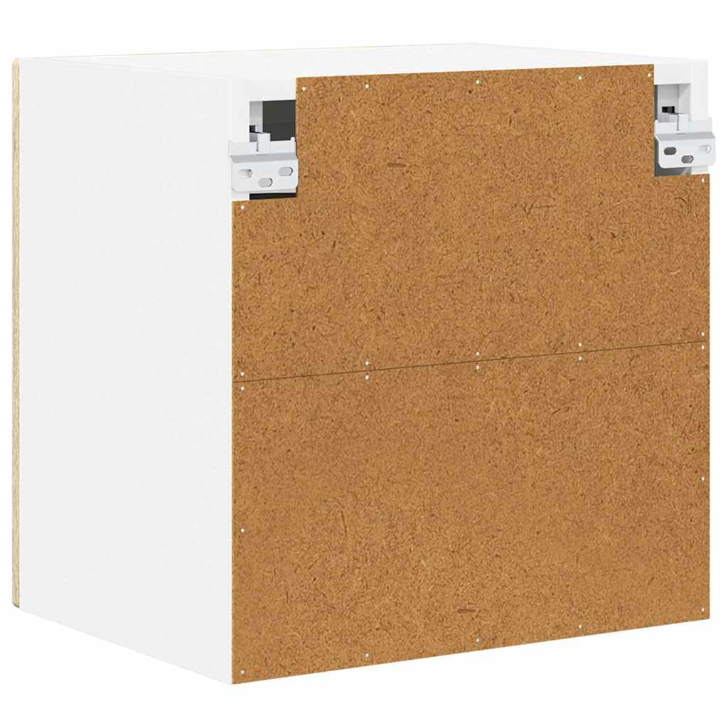 Zidni stakleni ormarić 2 pcs Sonoma hrast 40 x 31 x 40 cm
