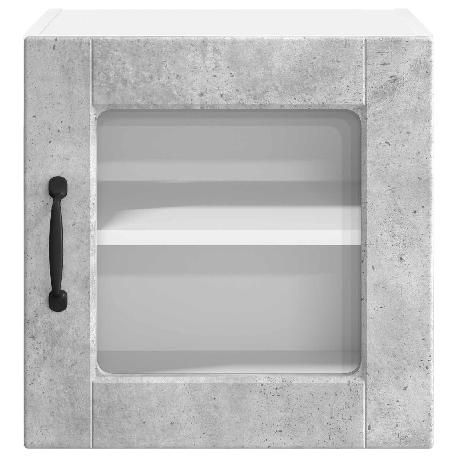 Zidni stakleni ormarić Betonski sivi 40 x 31 x 40 cm