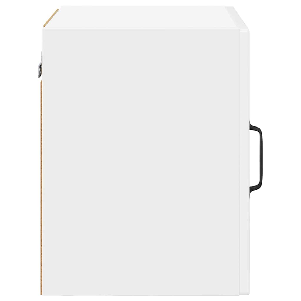 Zidni stakleni ormarić 2 pcs Visoki sjaj bijela 40 x 31 x 40 cm