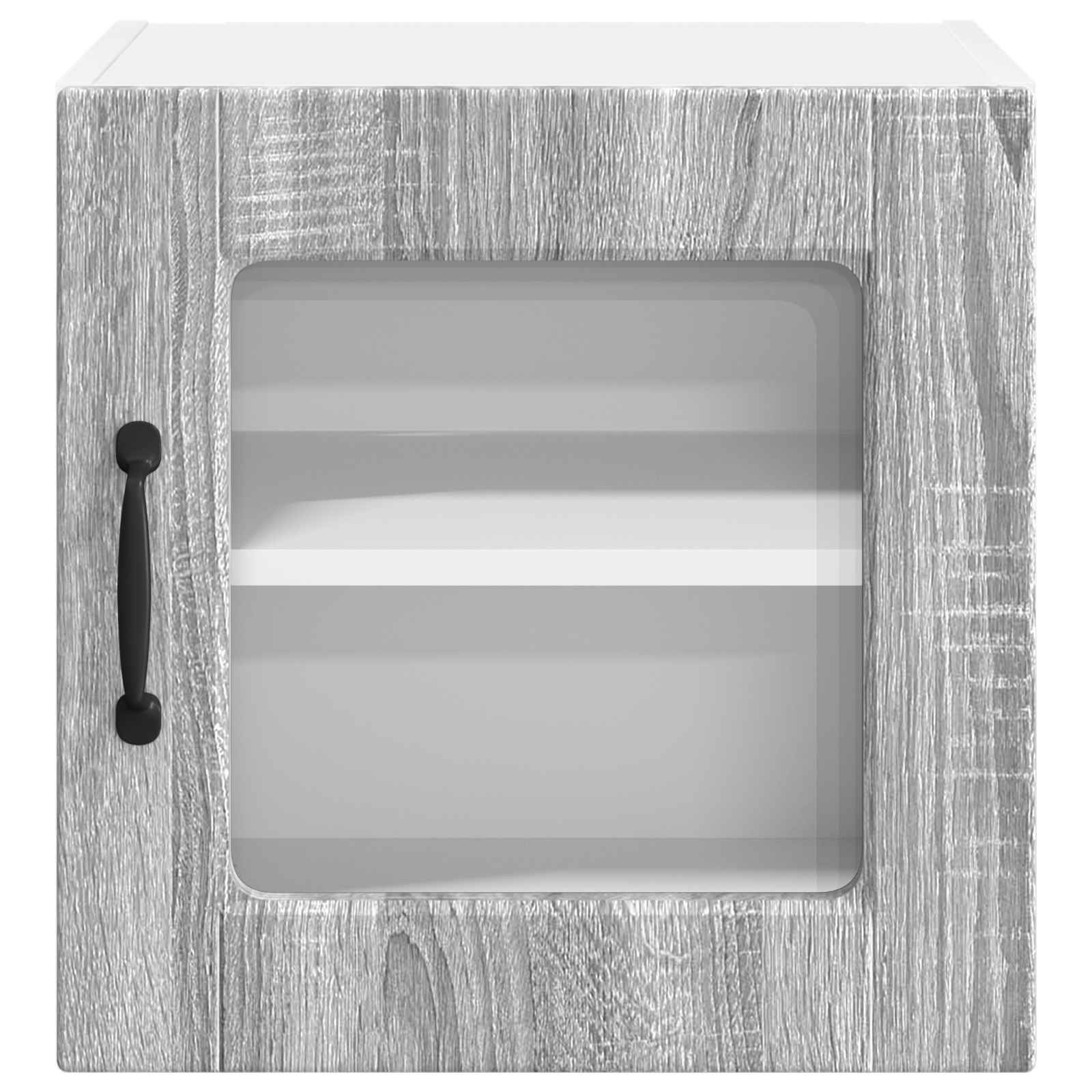 Zidni stakleni ormarić 2 pcs Siva Sonoma 40 x 31 x 40 cm
