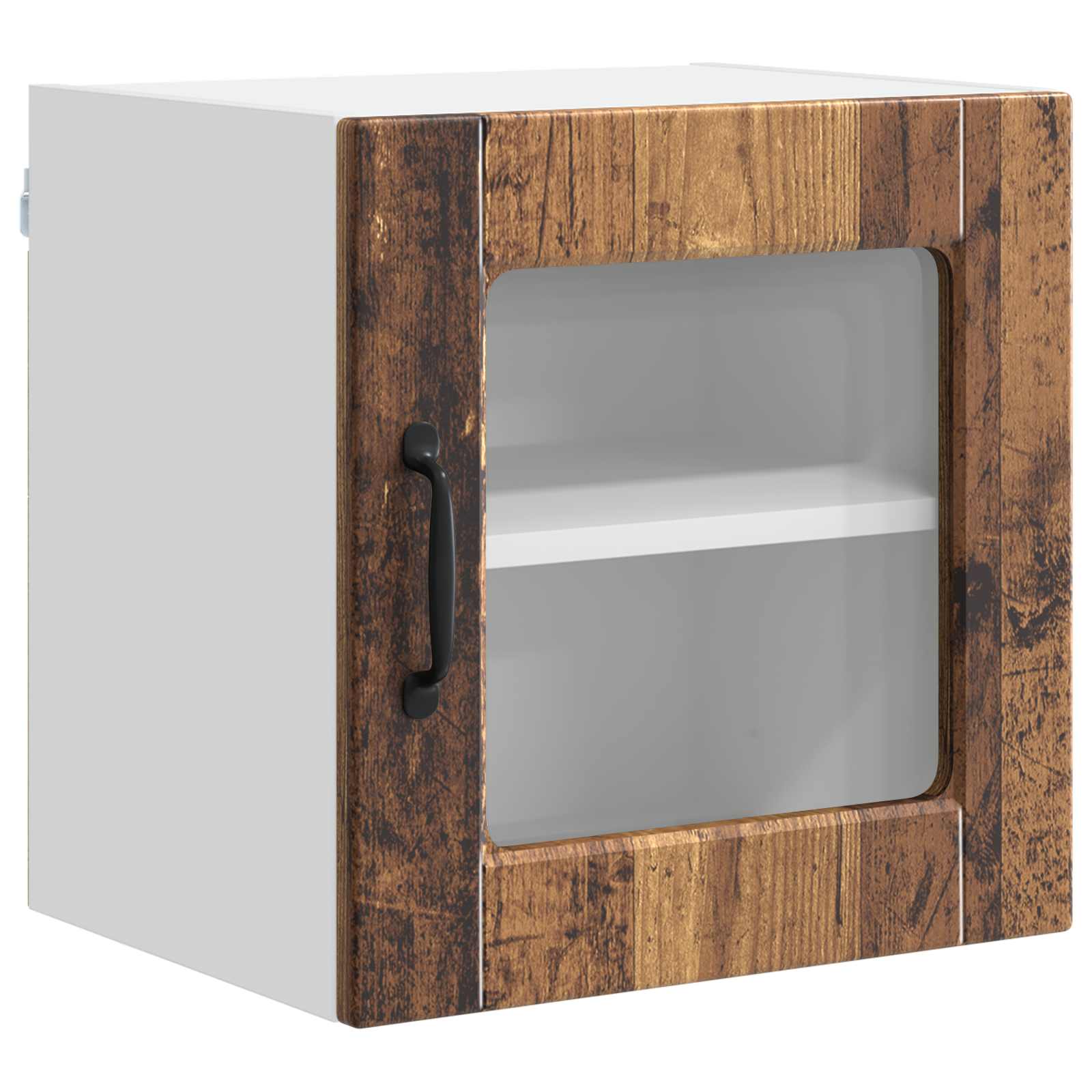 Zidni stakleni ormarić 2 pcs Staro drvo 40 x 31 x 40 cm