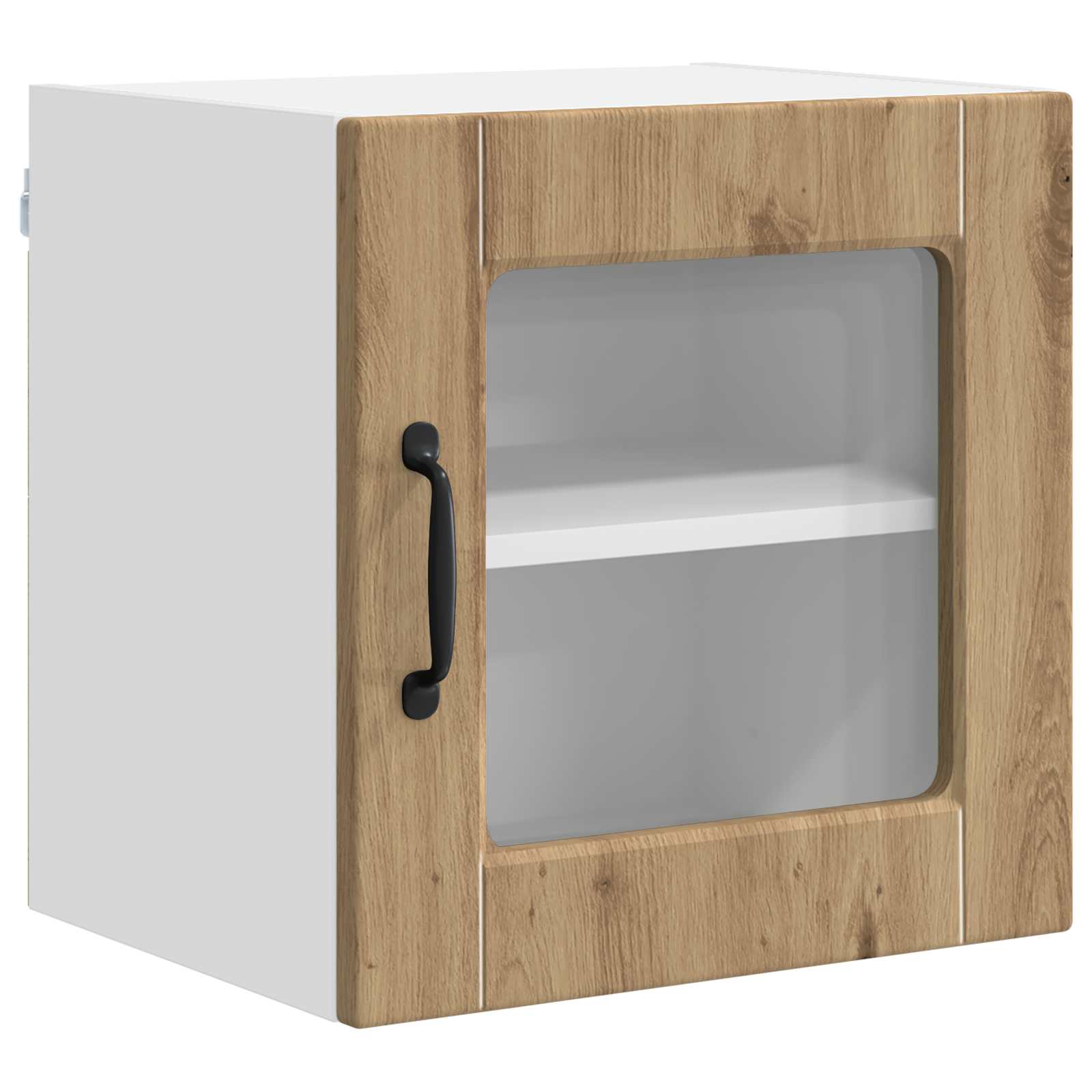 Zidni stakleni ormarić 2 pcs Umjetnički hrast 40 x 31 x 40 cm