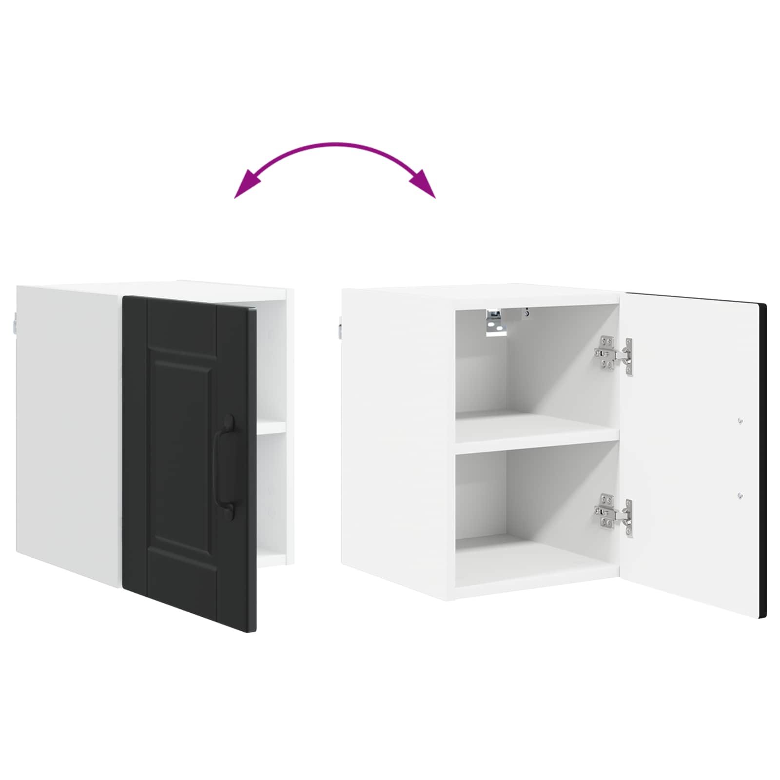 Ormar za Zid Crna 30 x 31 x 40 cm Konstruirano drvo