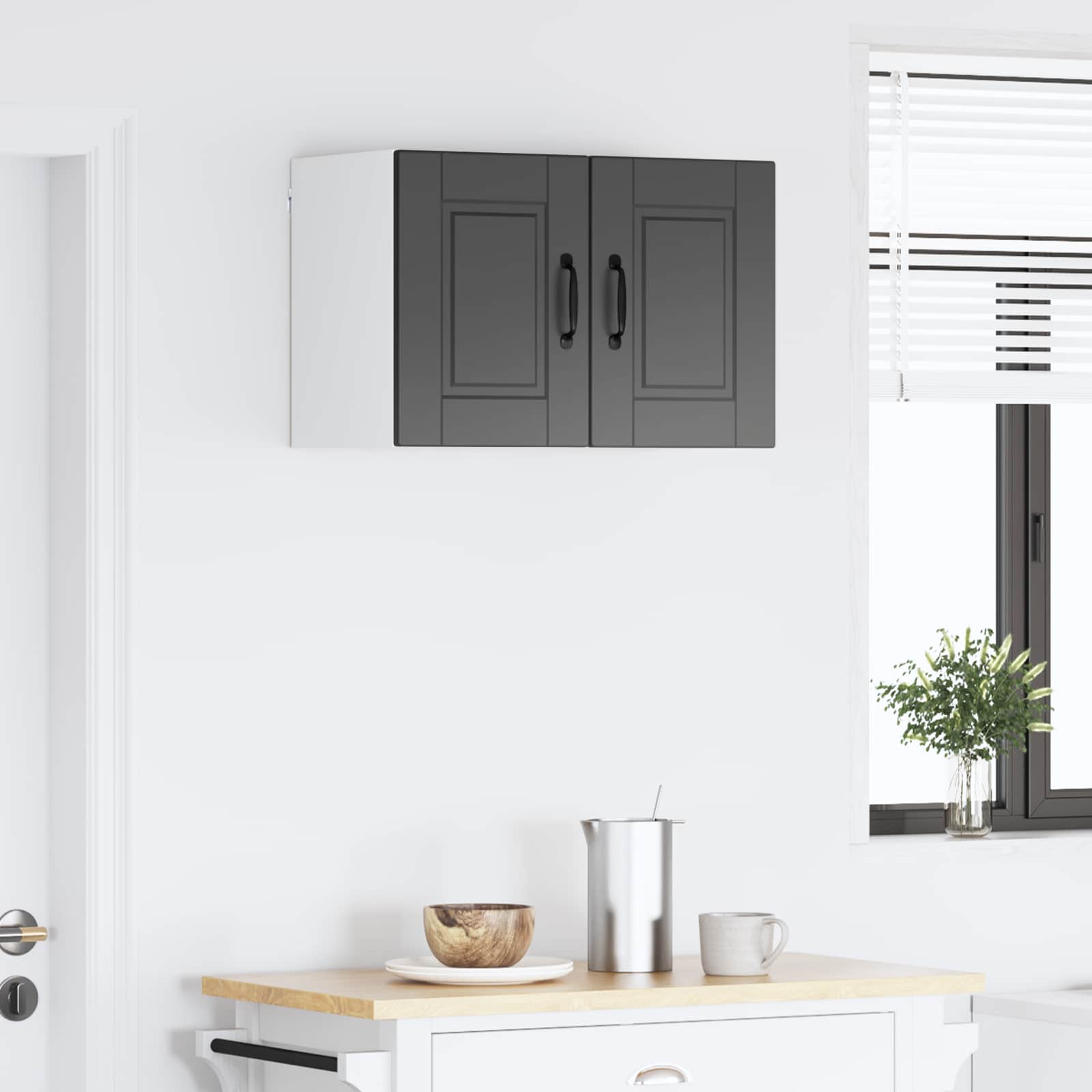 Ormar za Zid 2 pcs Crna 30 x 31 x 40 cm Konstruirano drvo