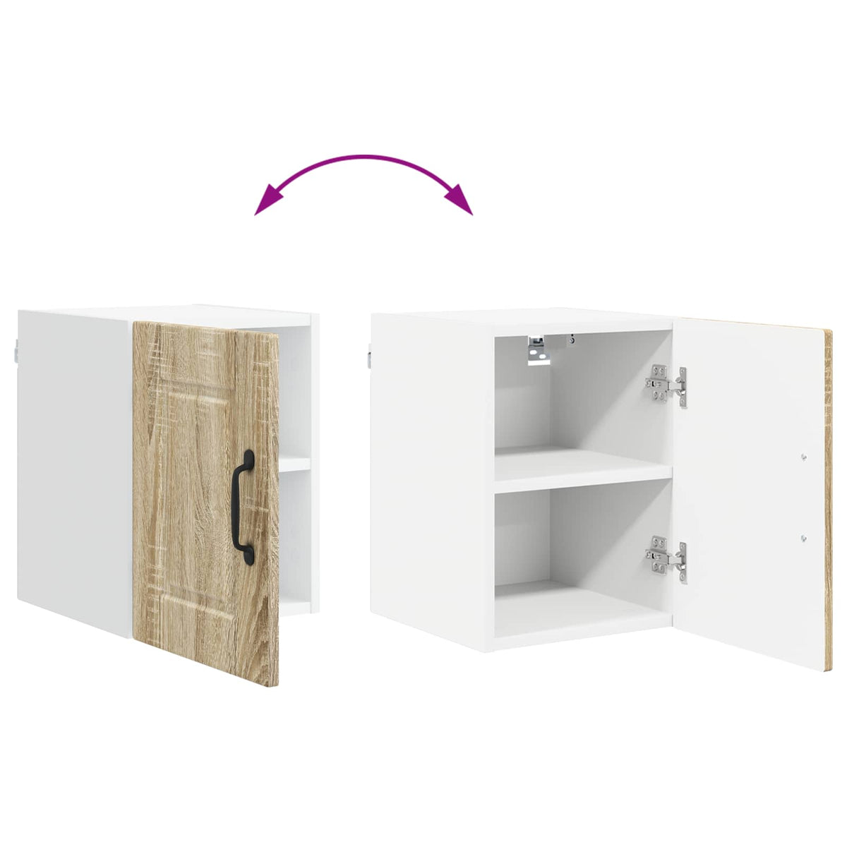 Ormar za Zid 2 pcs Sonoma hrast 30 x 31 x 40 cm