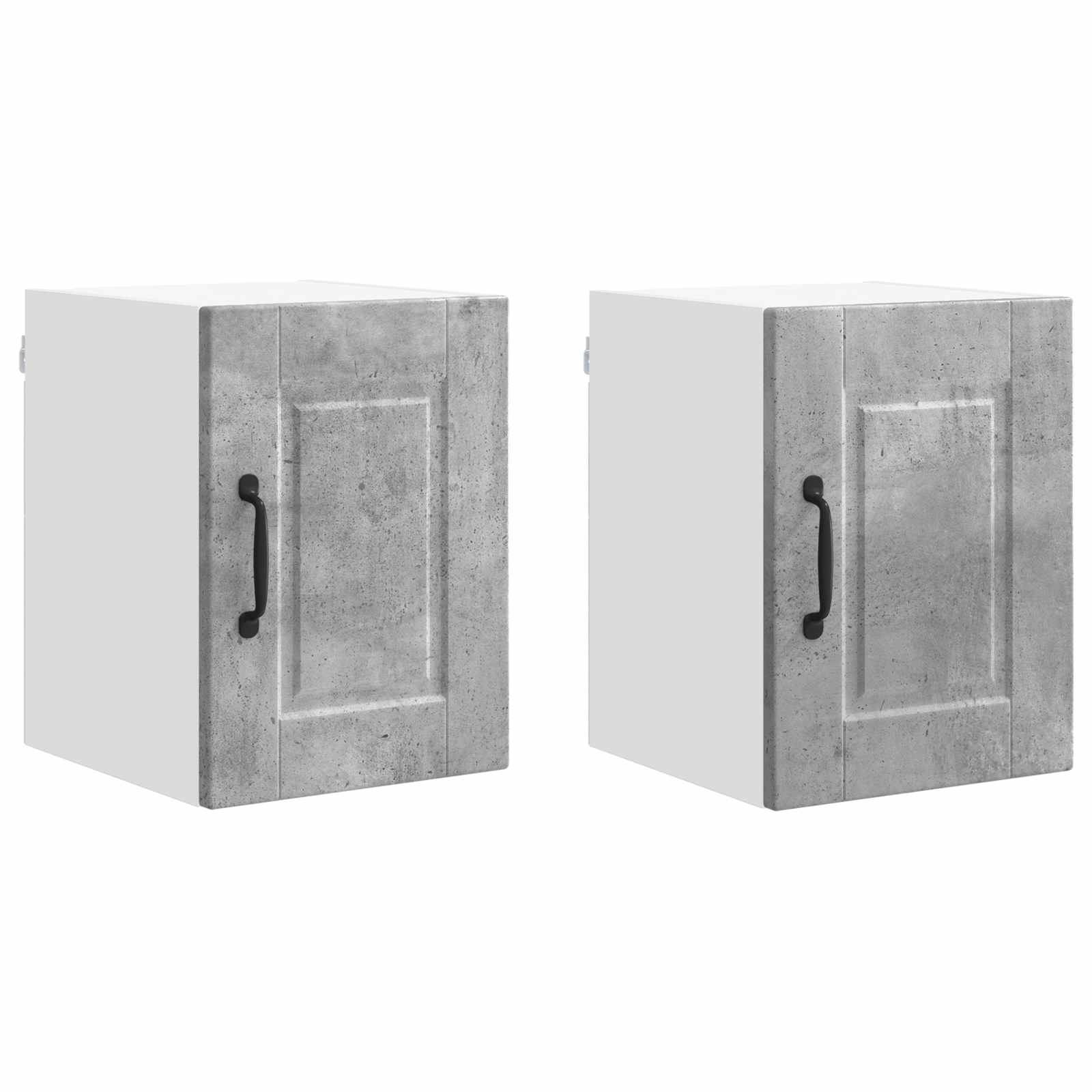 Ormar za Zid 2 pcs Betonski sivi 30 x 31 x 40 cm