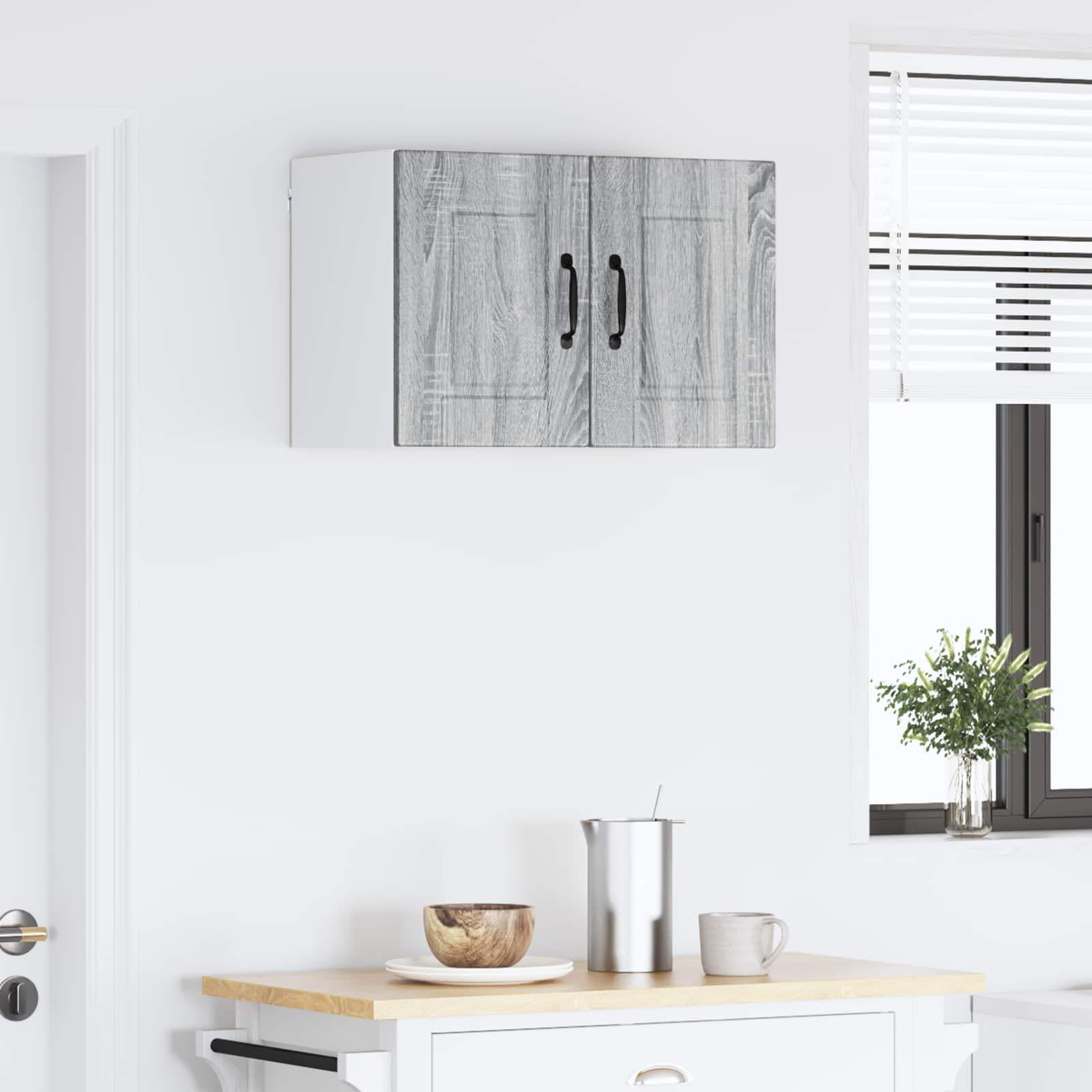 Ormar za Zid 2 pcs Siva Sonoma 30 x 31 x 40 cm