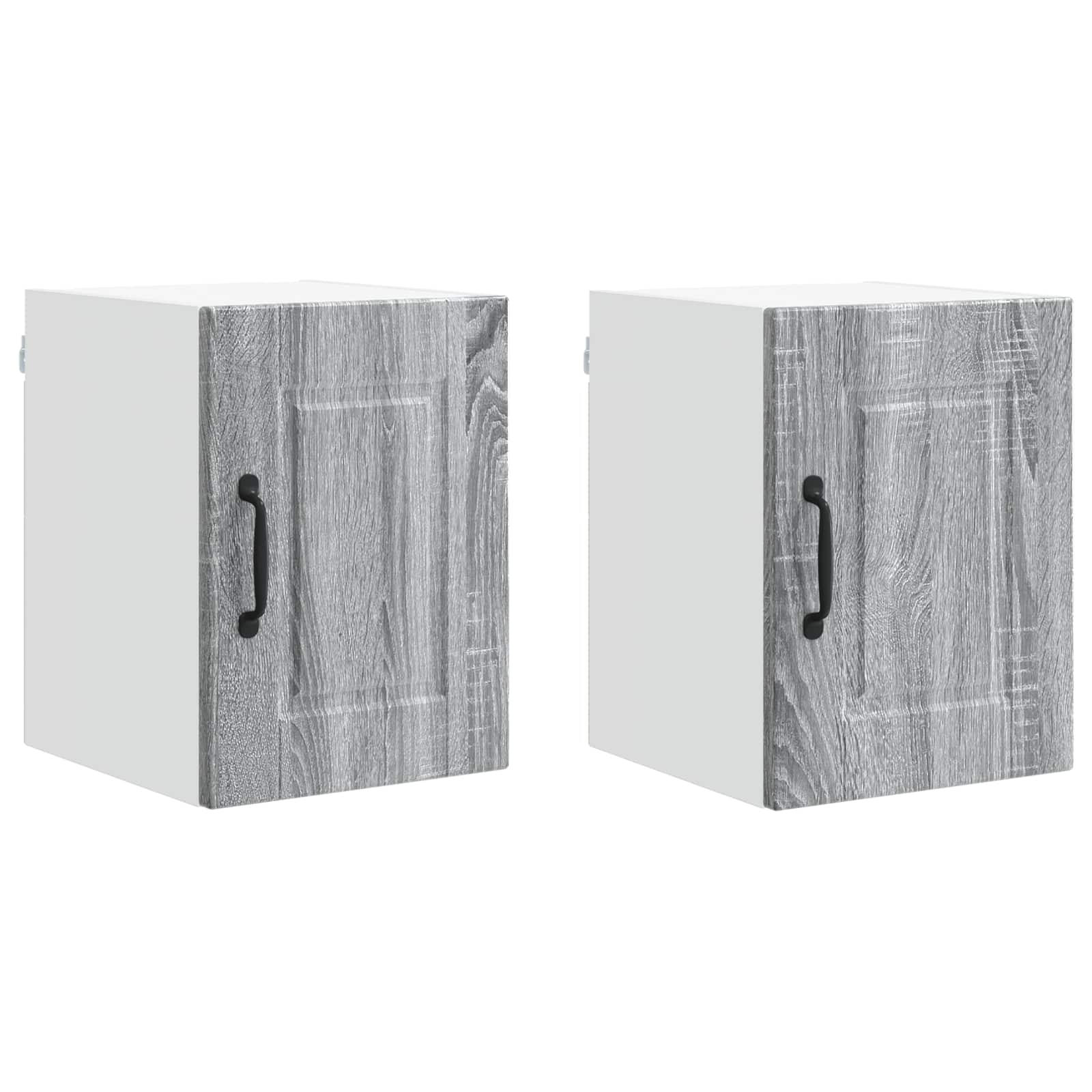Ormar za Zid 2 pcs Siva Sonoma 30 x 31 x 40 cm