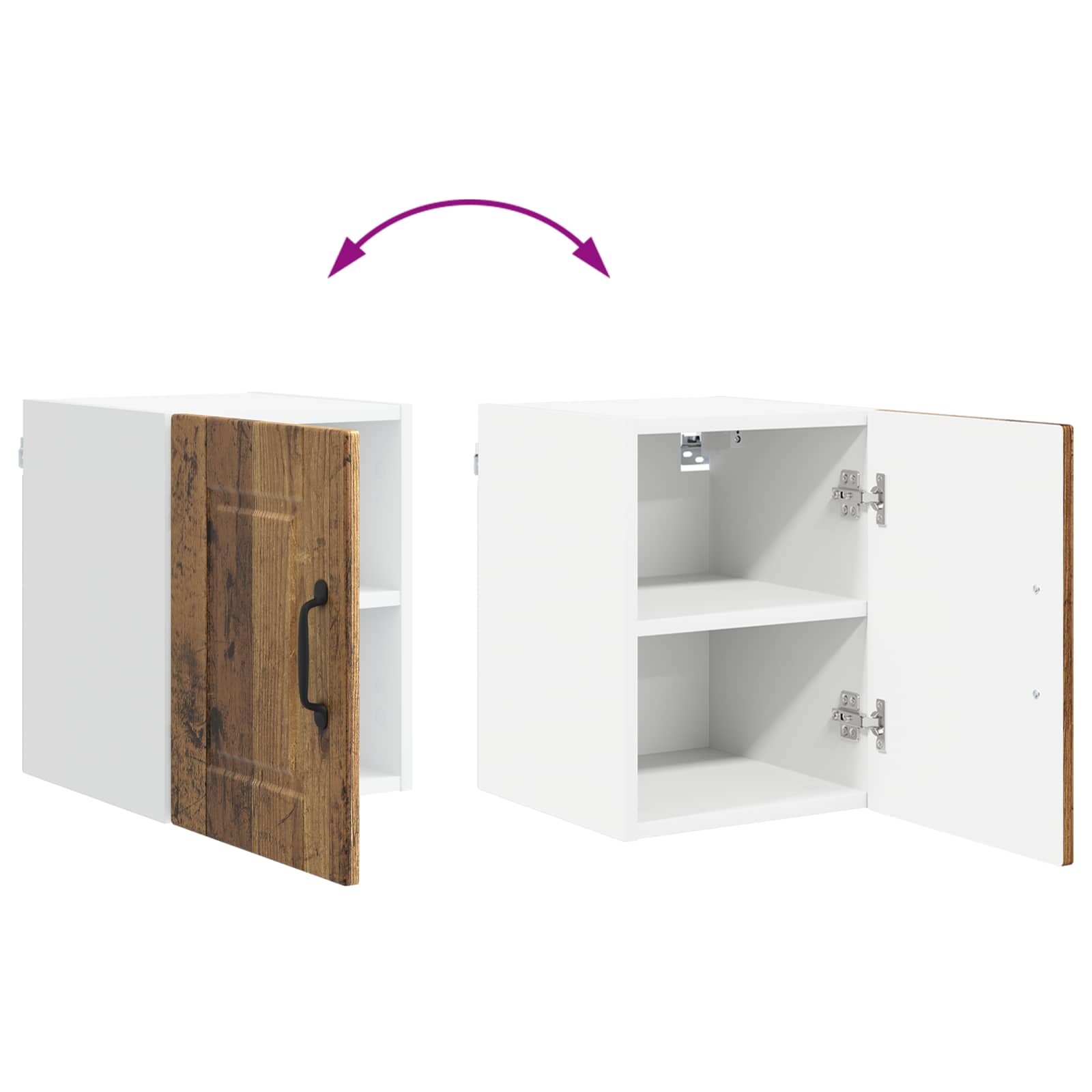 Ormar za Zid 2 pcs Staro drvo 30 x 31 x 40 cm Konstruirano drvo