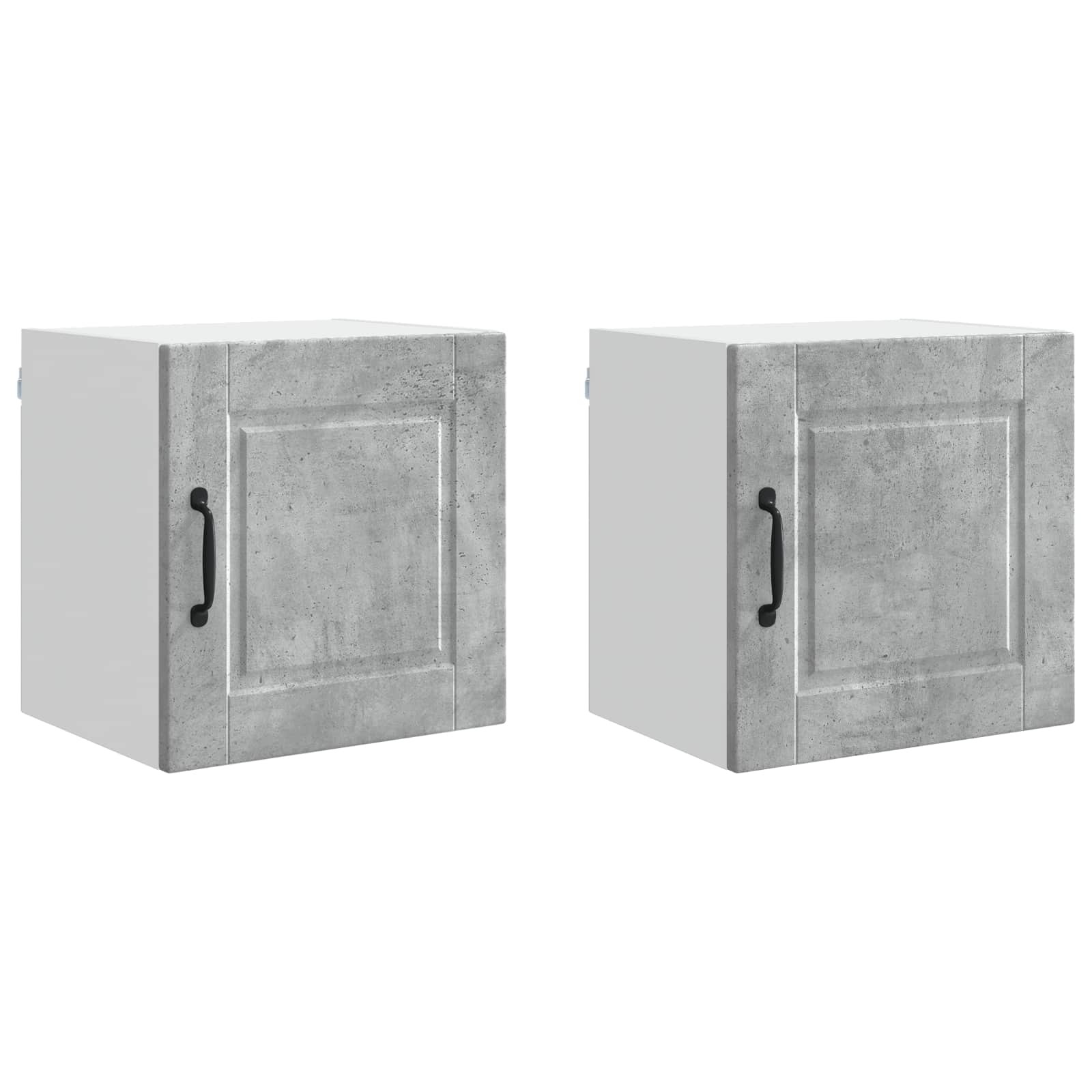 Ormar za Zid 2 pcs Betonski sivi 40 x 31 x 40 cm