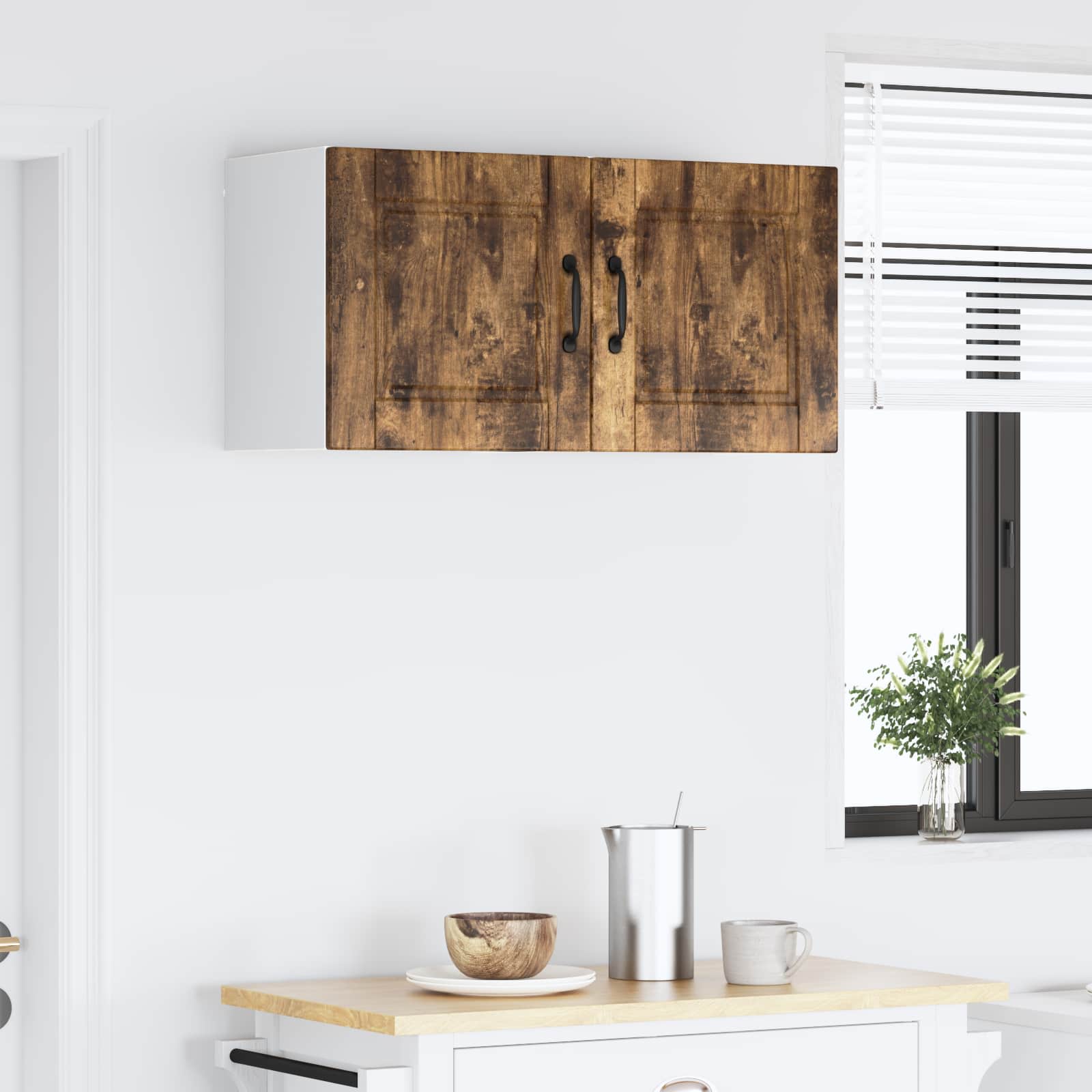 Ormar za Zid 2 pcs Dimljeni hrast 40 x 31 x 40 cm