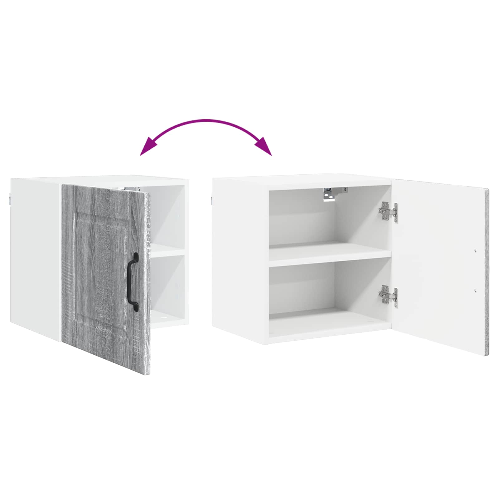 Ormar za Zid Siva Sonoma 40 x 31 x 40 cm Konstruirano drvo