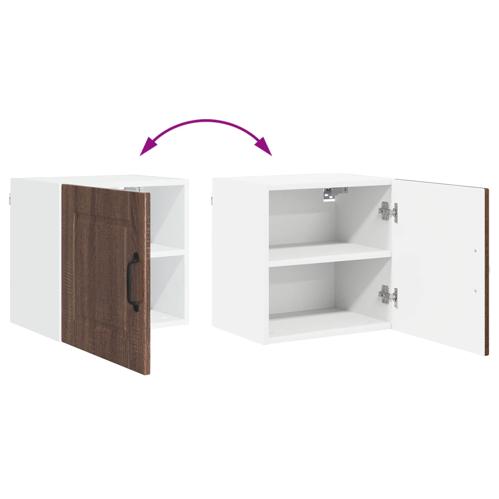 Ormar za Zid 2 pcs Smeđi hrast 40 x 31 x 40 cm