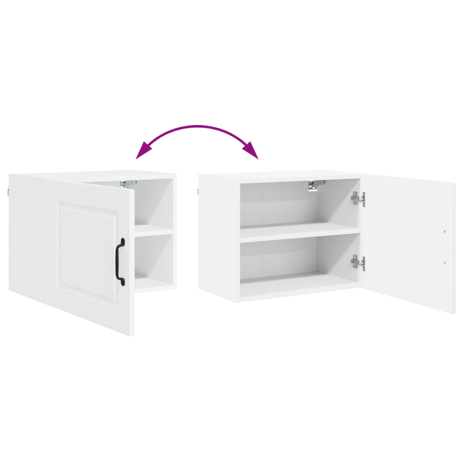 Ormar za Zid 2 pcs Bijelo 50 x 31 x 40 cm Konstruirano drvo