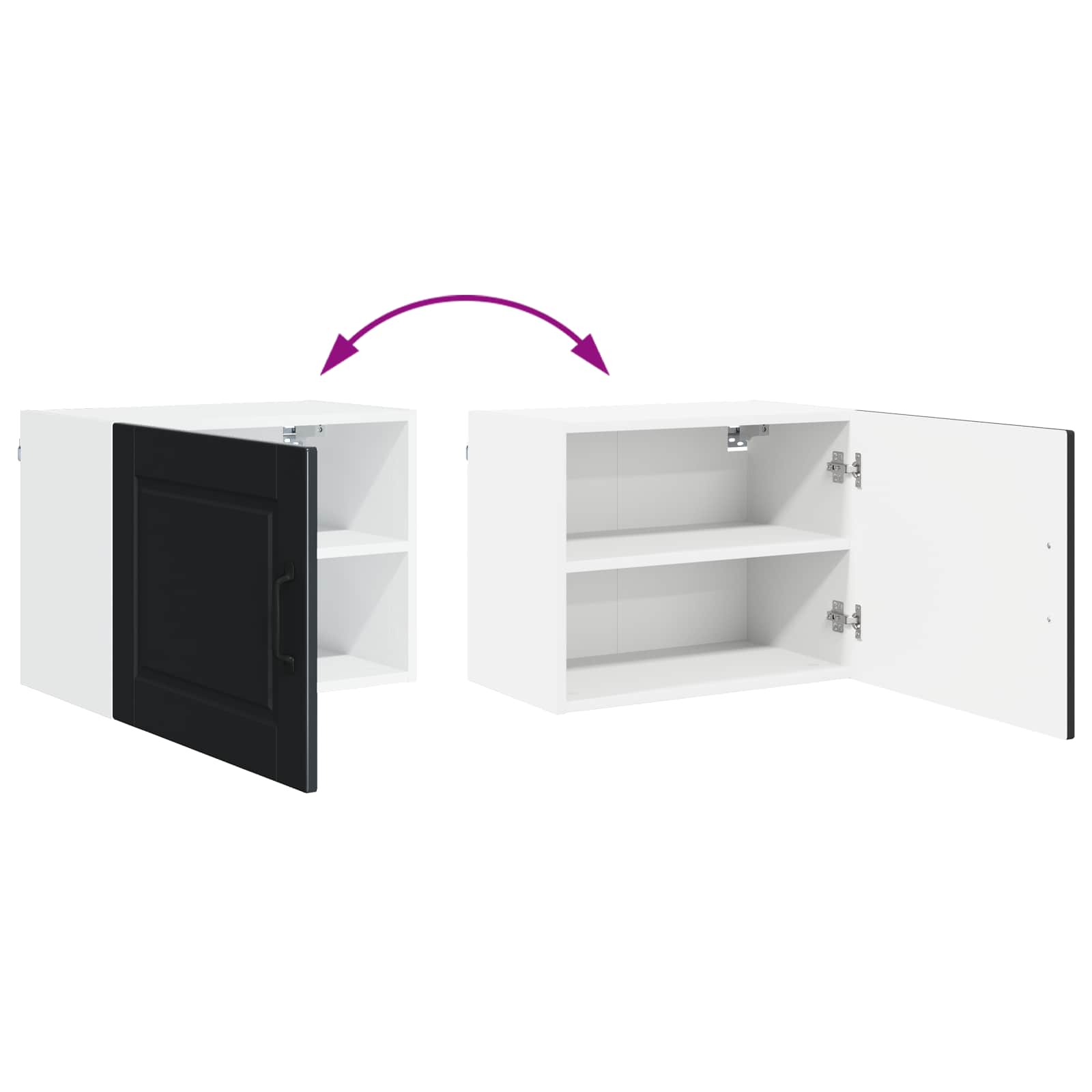 Ormar za Zid Crna 50 x 31 x 40 cm Konstruirano drvo
