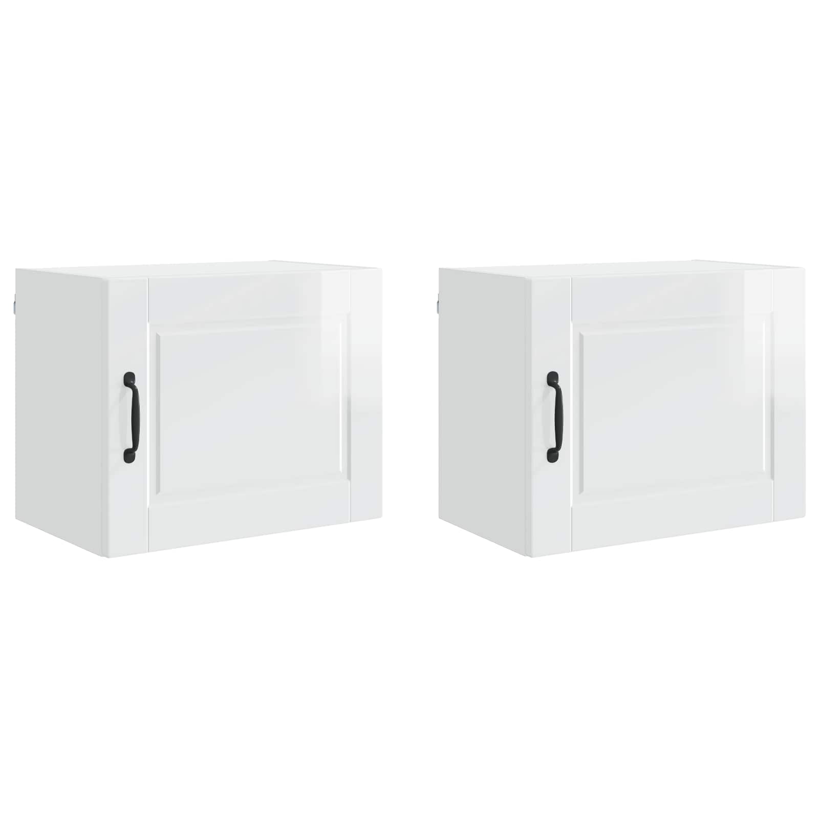 Ormar za Zid 2 pcs Visoki sjaj bijela 50 x 31 x 40 cm
