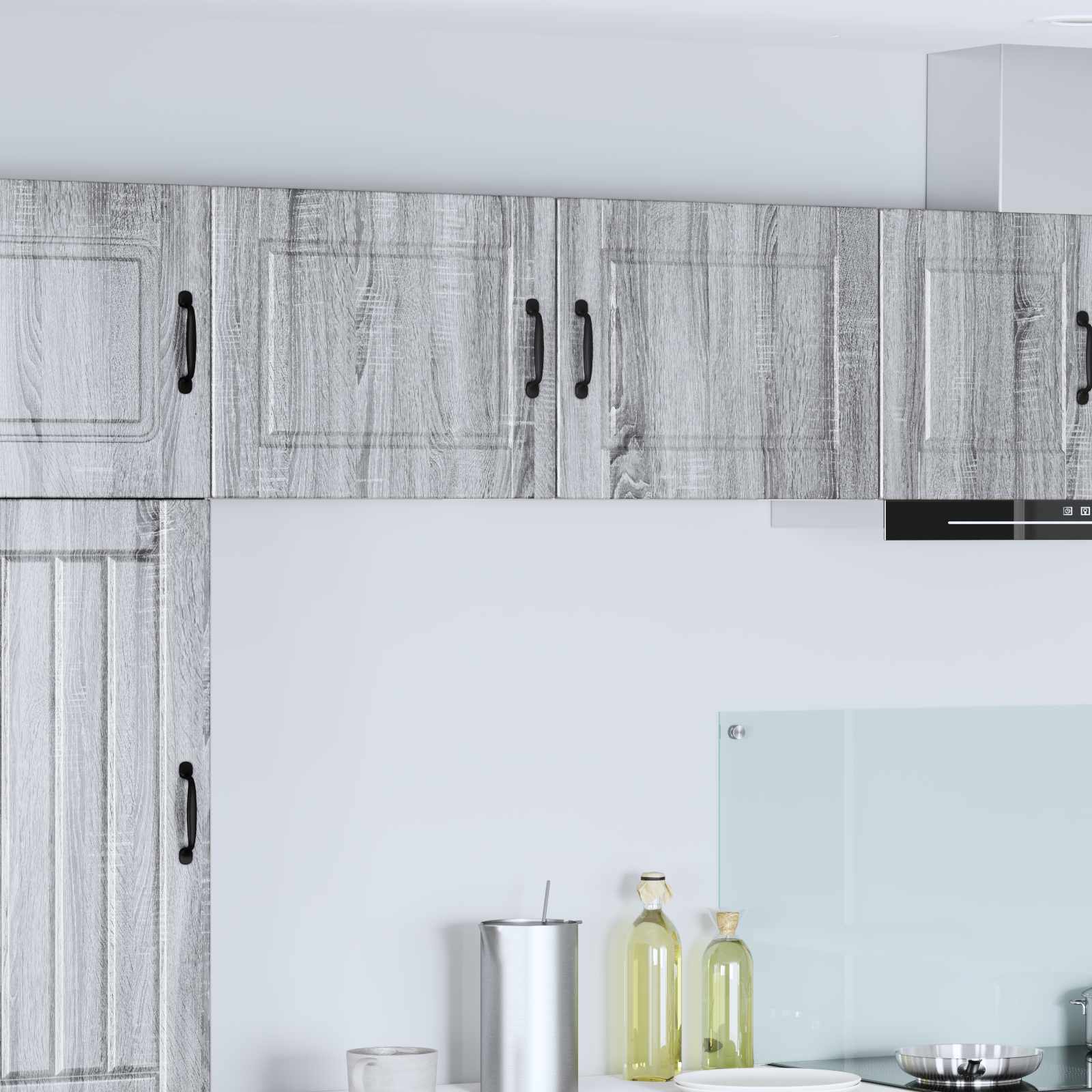 Ormar za Zid 2 pcs Siva Sonoma 50 x 31 x 40 cm