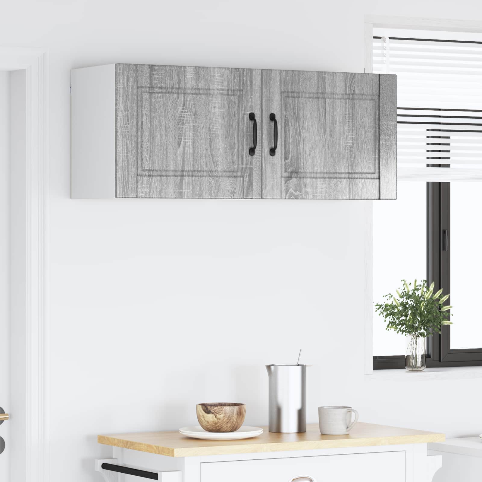 Ormar za Zid 2 pcs Siva Sonoma 50 x 31 x 40 cm