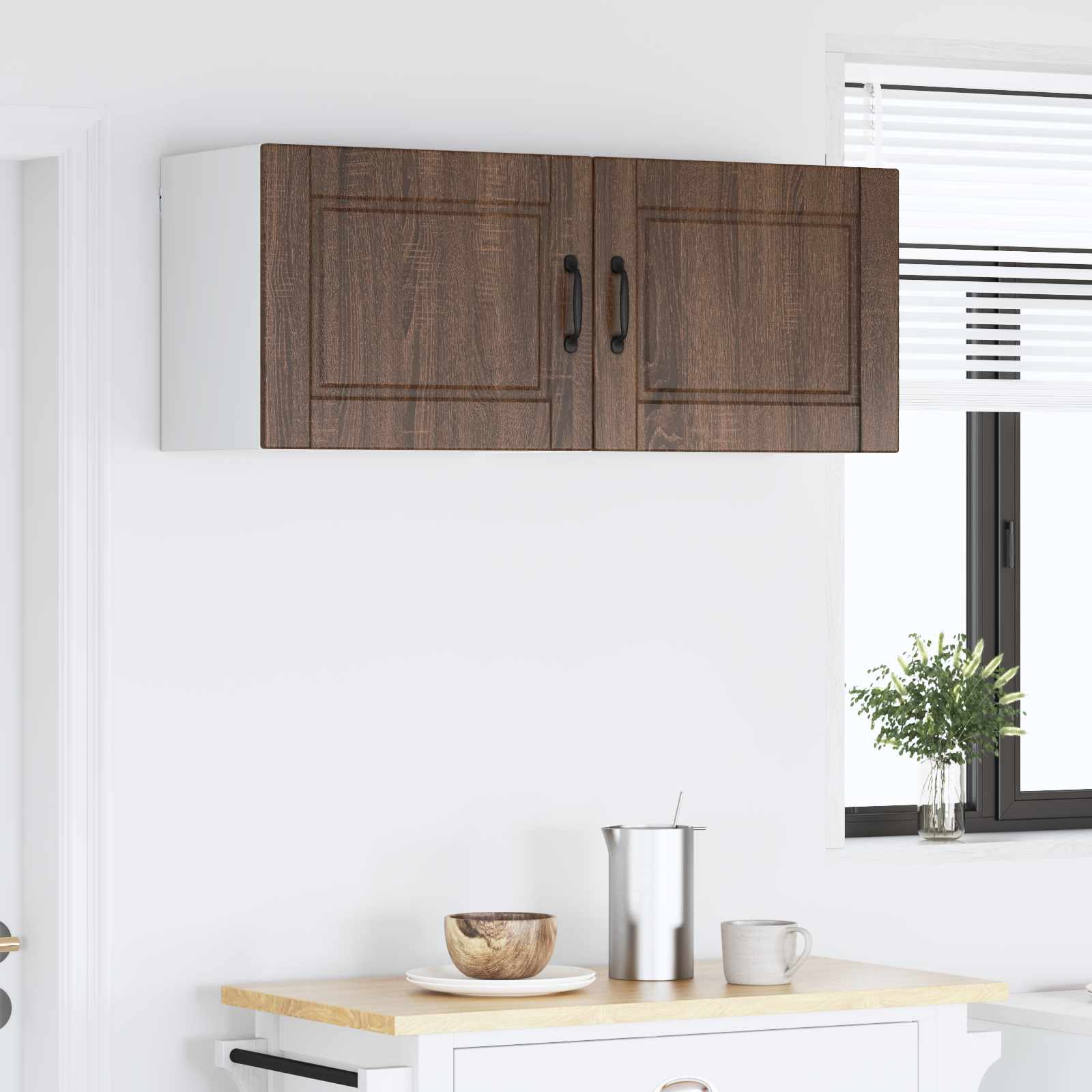 Ormar za Zid 2 pcs Smeđi hrast 50 x 31 x 40 cm