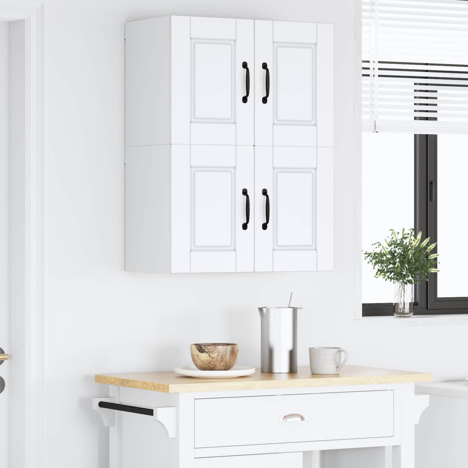 Ormar za Zid 2 pcs Bijelo 60 x 31 x 40 cm Konstruirano drvo