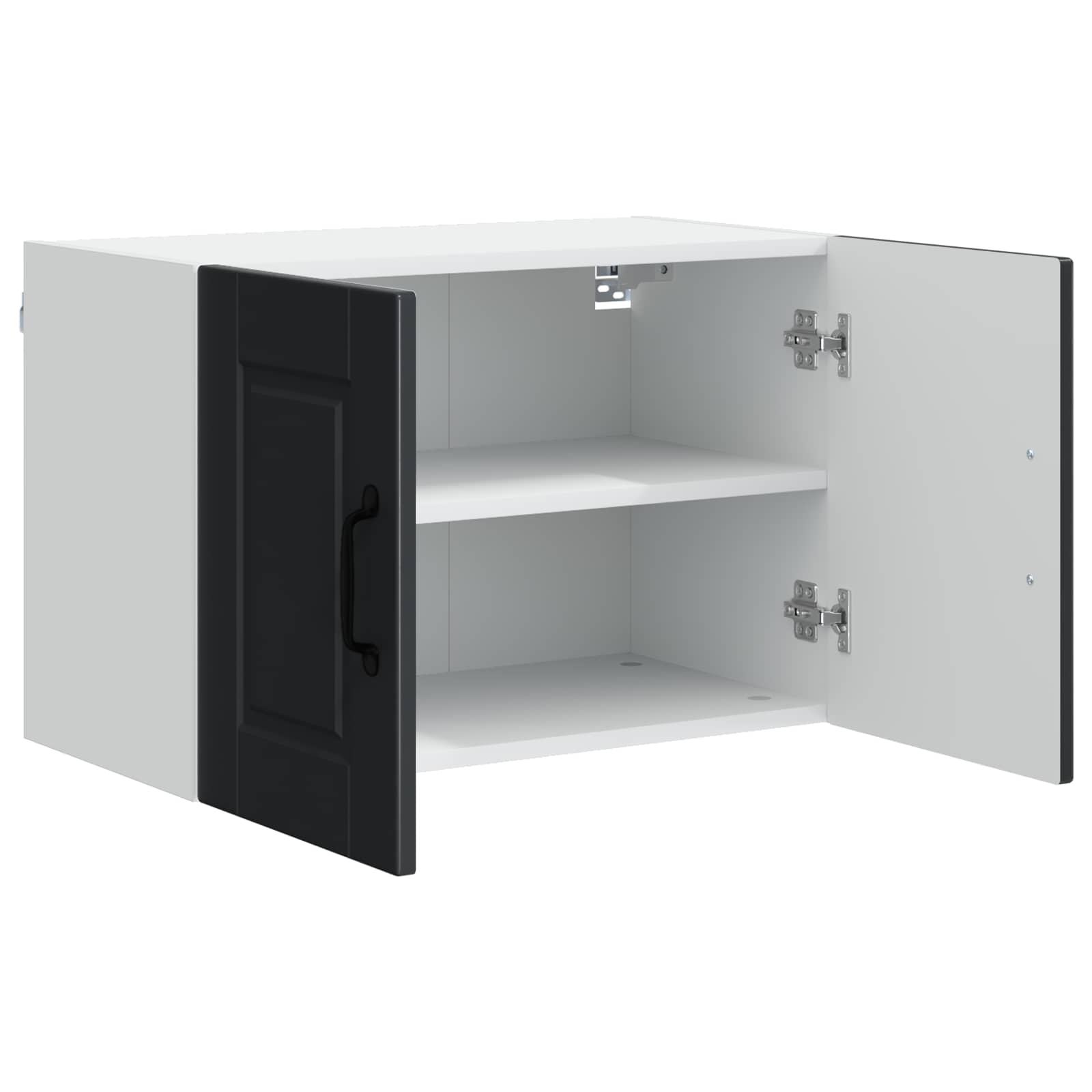 Ormar za Zid 2 pcs Crna 60 x 31 x 40 cm Konstruirano drvo