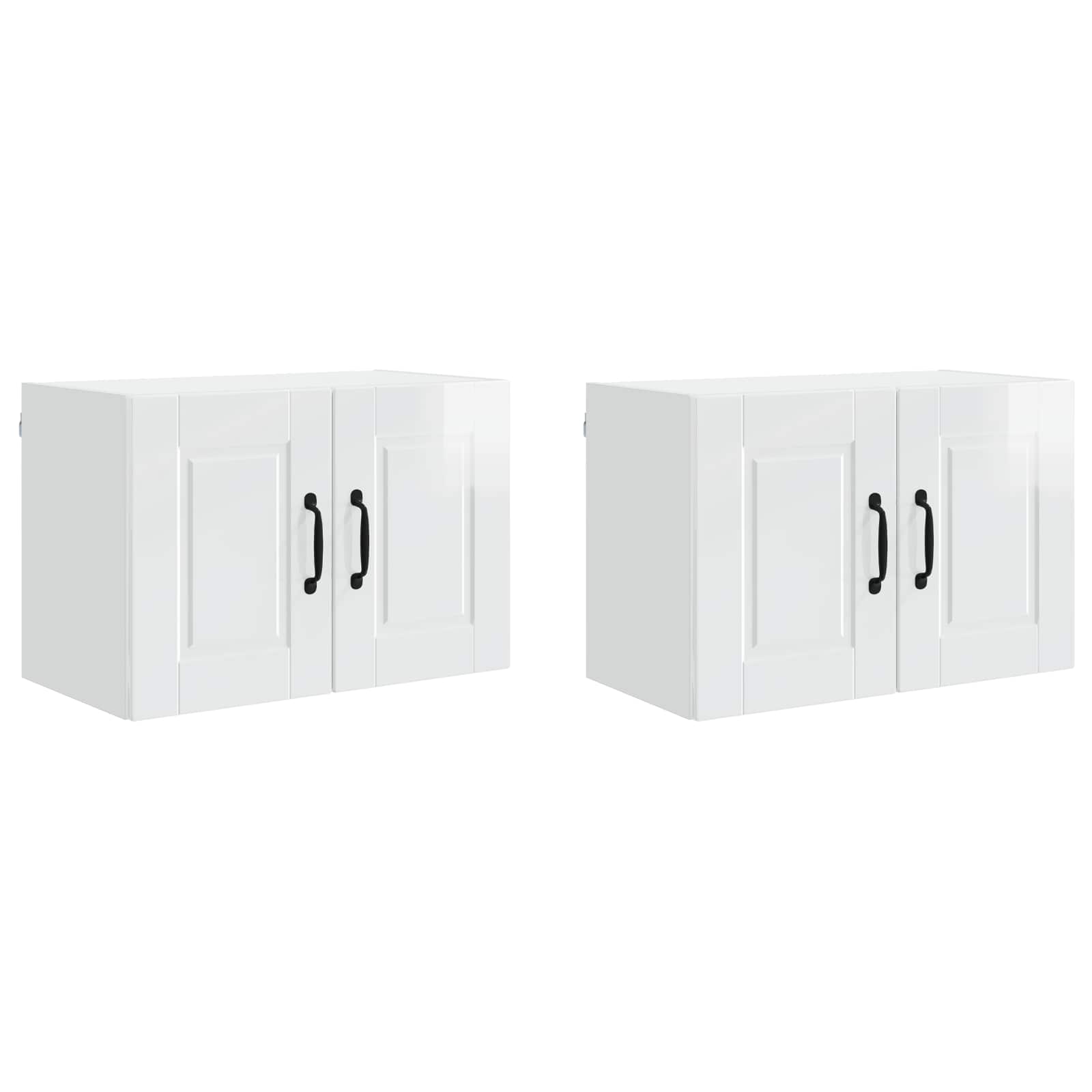 Ormar za Zid 2 pcs Visoki sjaj bijela 60 x 31 x 40 cm