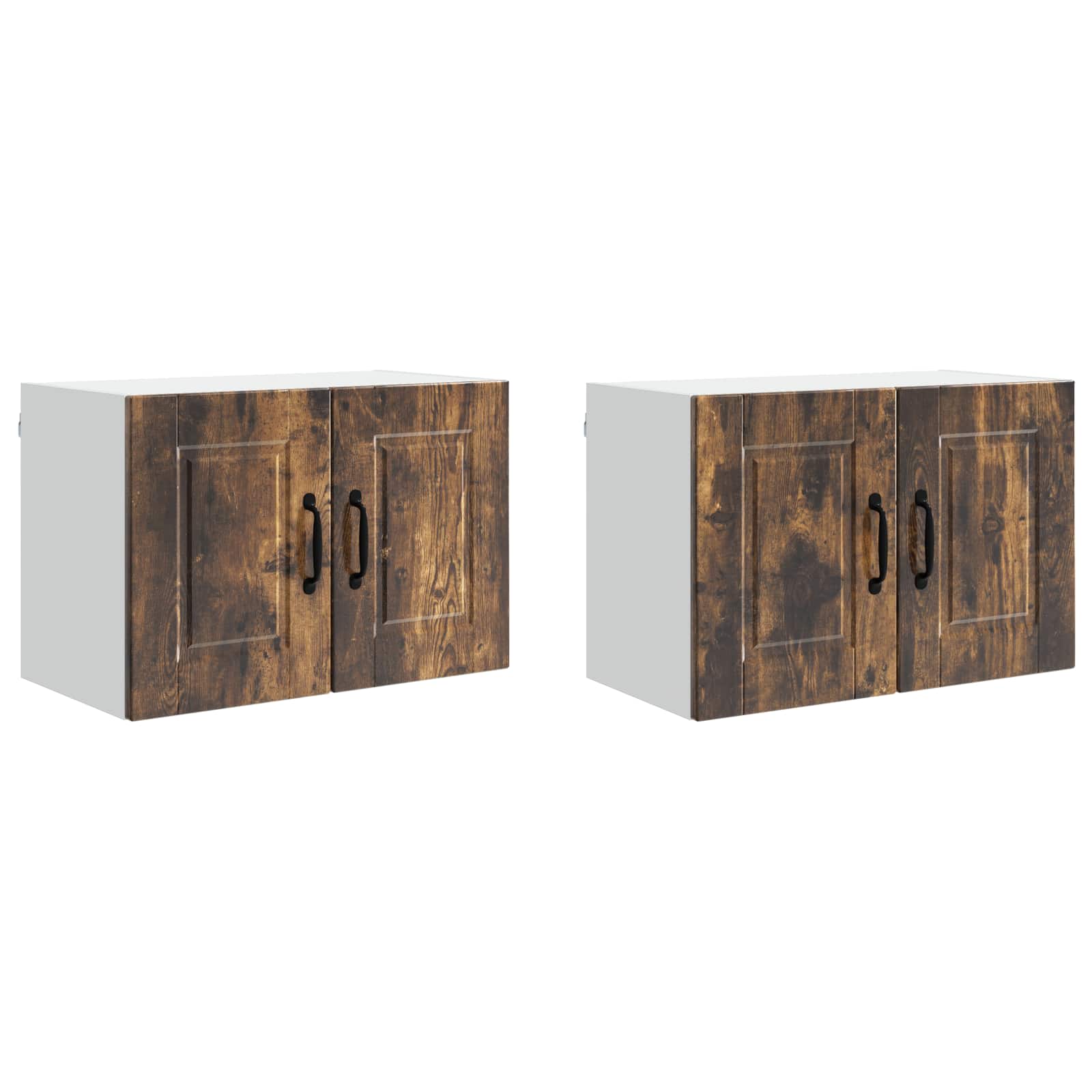 Ormar za Zid 2 pcs Dimljeni hrast 60 x 31 x 40 cm