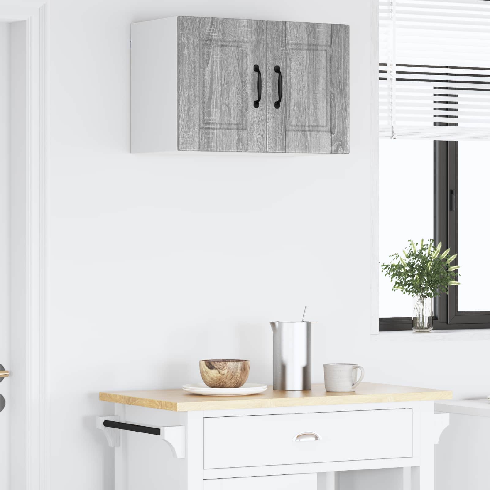 Ormar za Zid Siva Sonoma 60 x 31 x 40 cm Konstruirano drvo